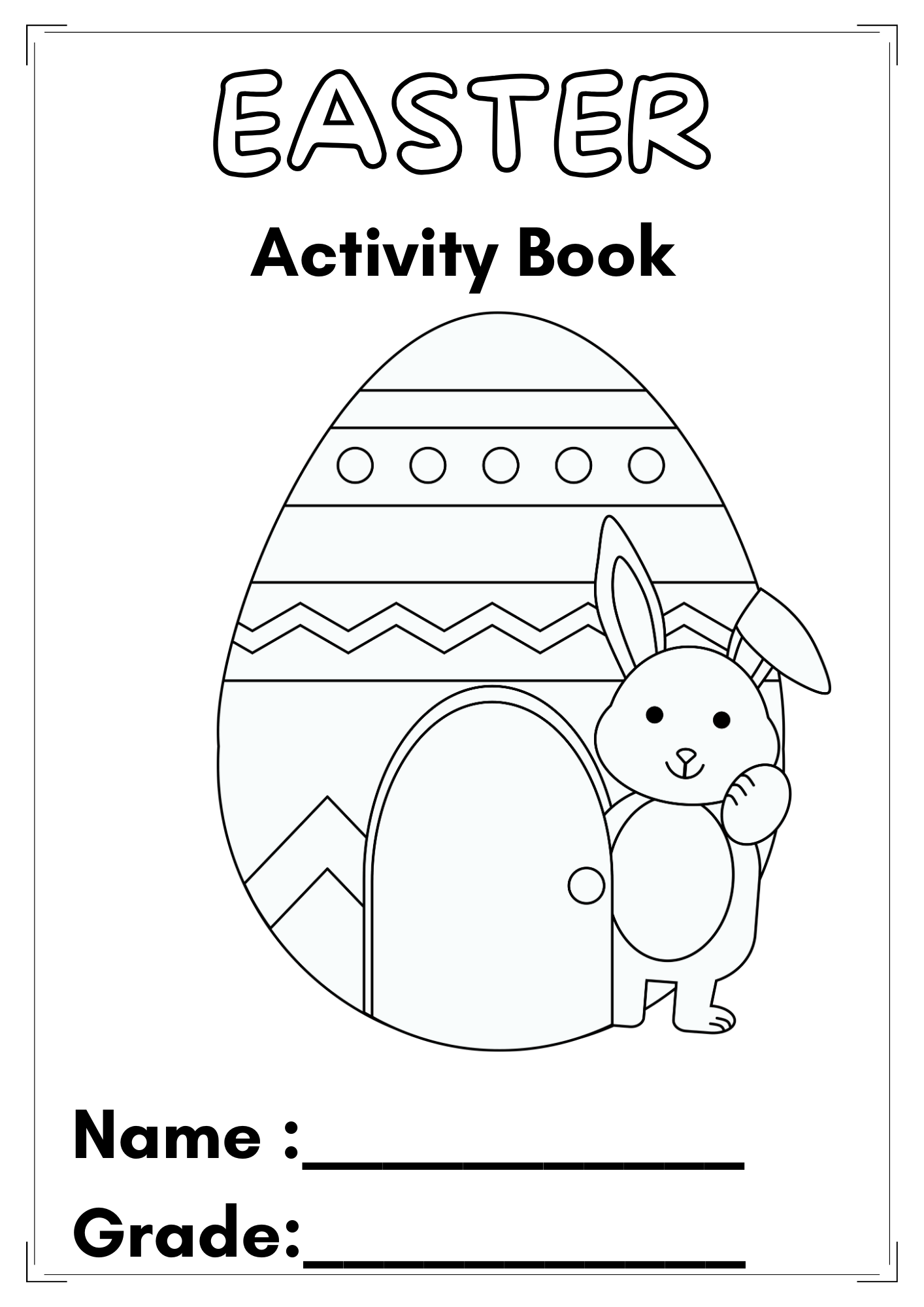 easter worksheets preschool