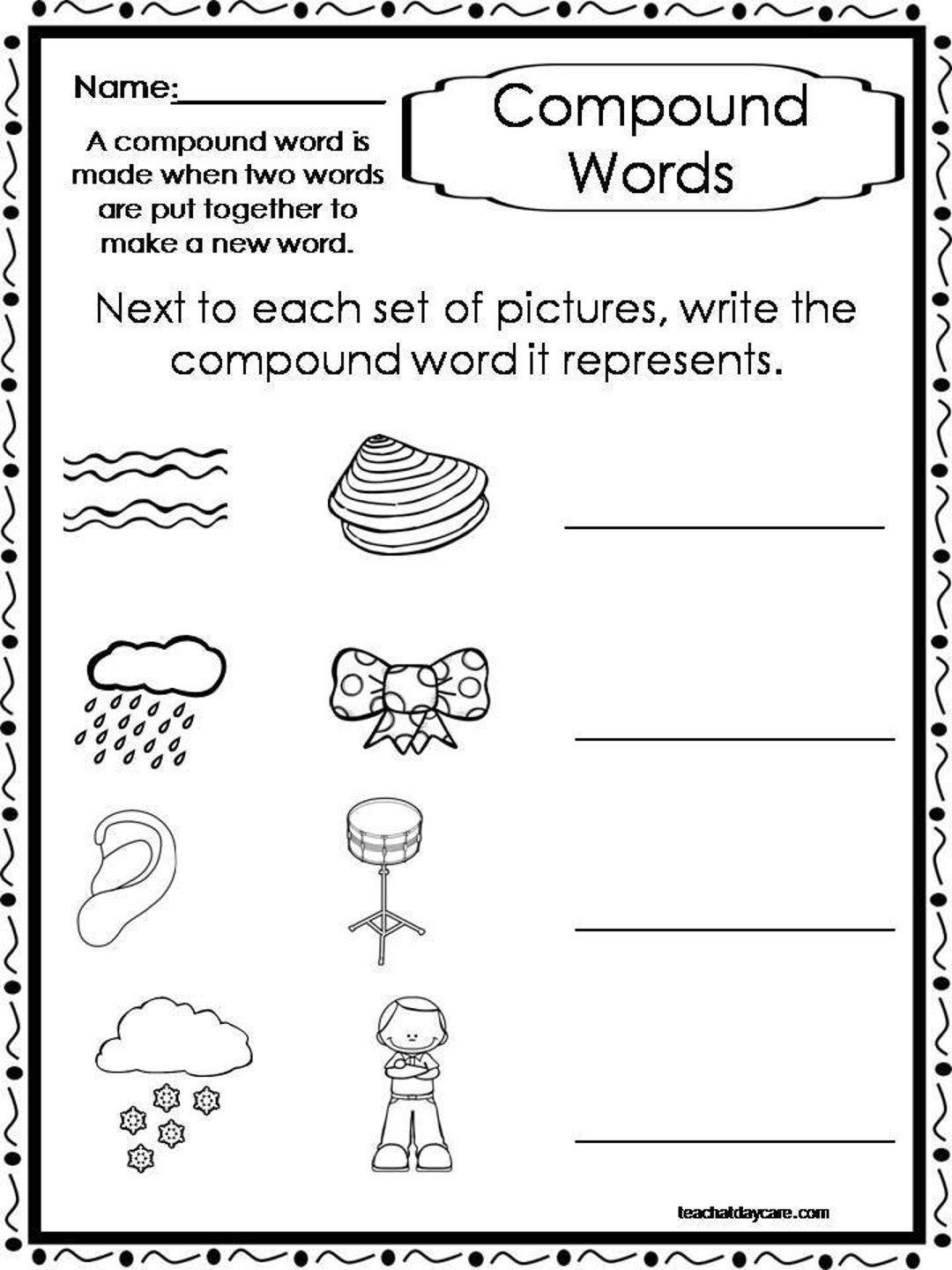 10 Printable Compound Word Worksheets 1st 2nd Grade ELA Worksheets Etsy 10 Printable Compound Word Worksheets 1st 2nd Grade ELA Worksheets Etsy