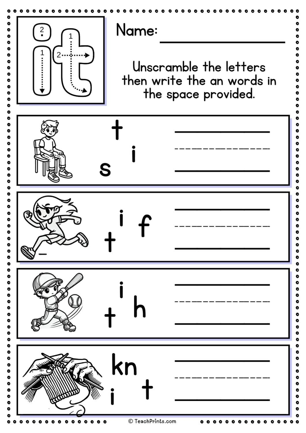 100 Free Word Family Worksheets Teach Prints
