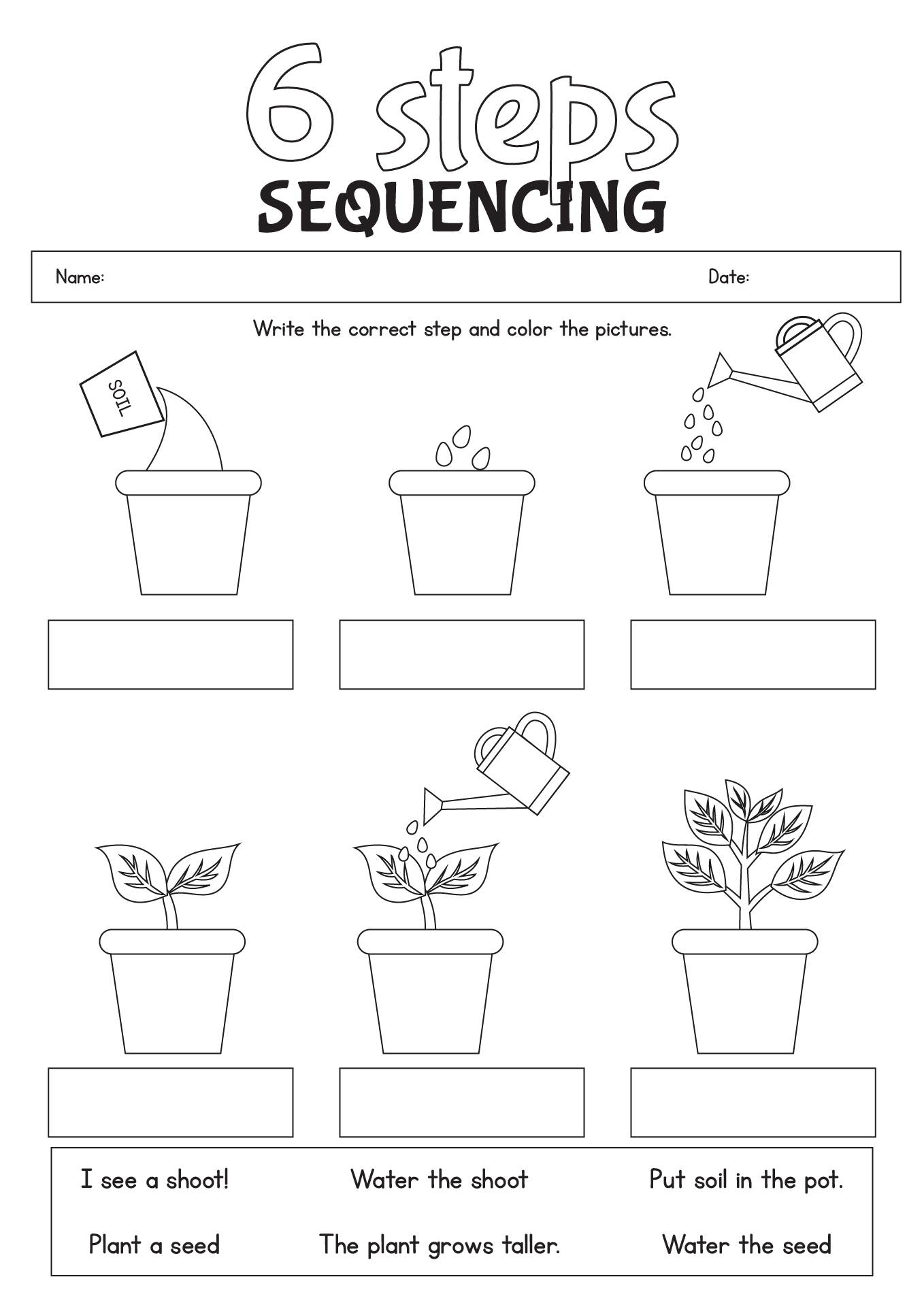 kindergarten sequencing worksheets