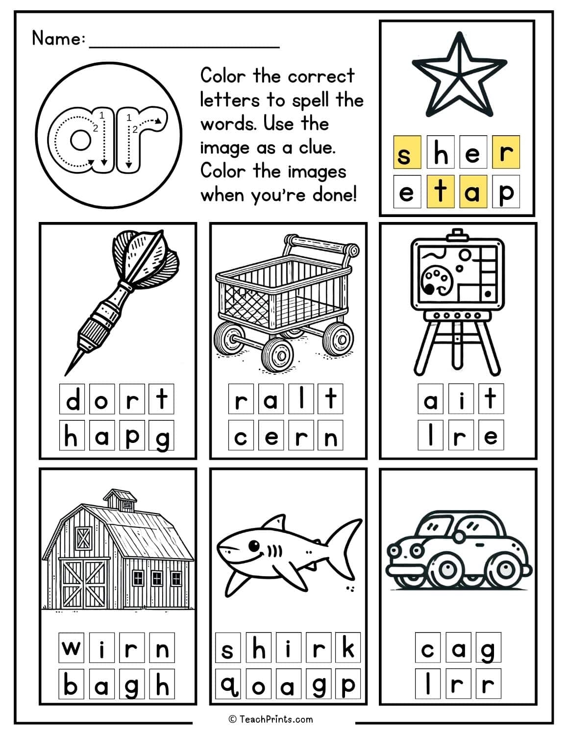 11 ar Worksheets Free PDF Printables Teach Prints