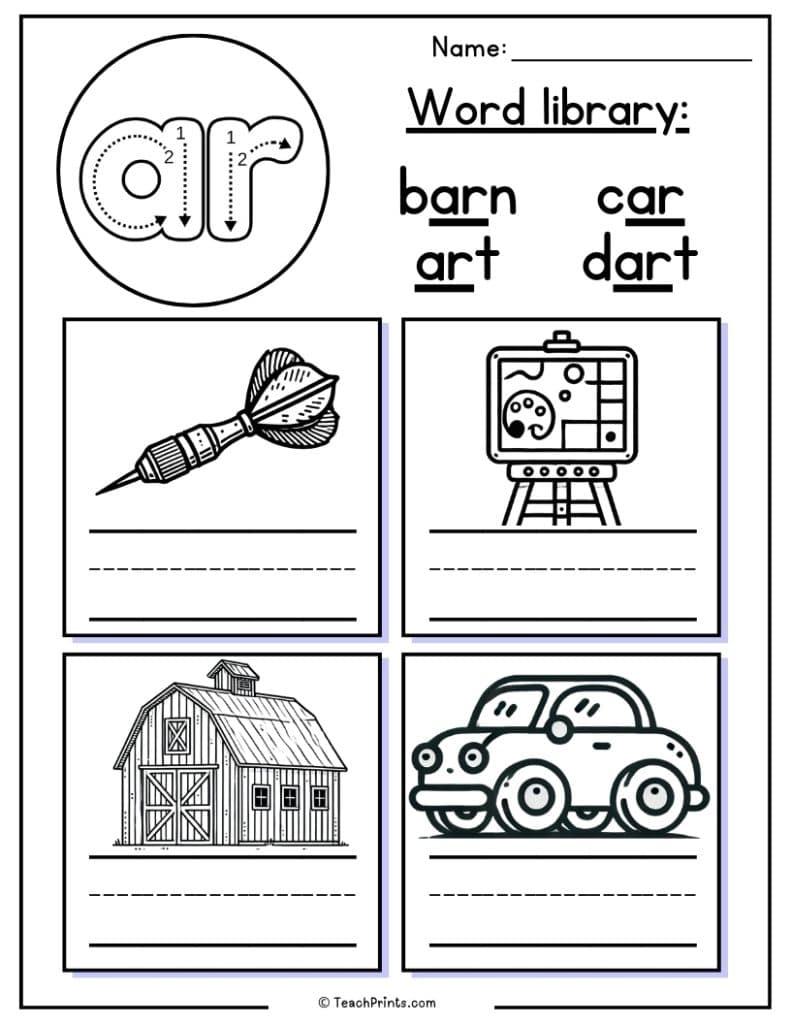 11 ar Worksheets Free PDF Printables Teach Prints