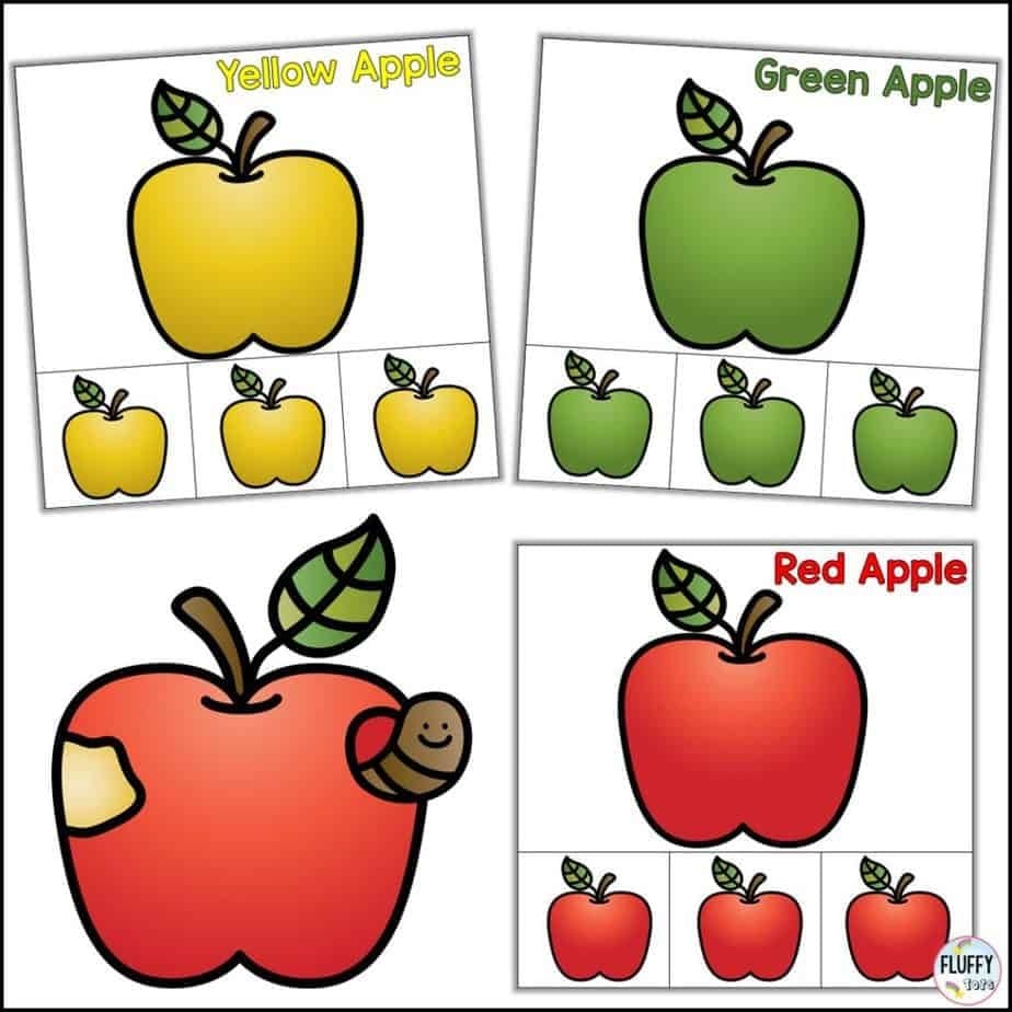 apple worksheet preschool