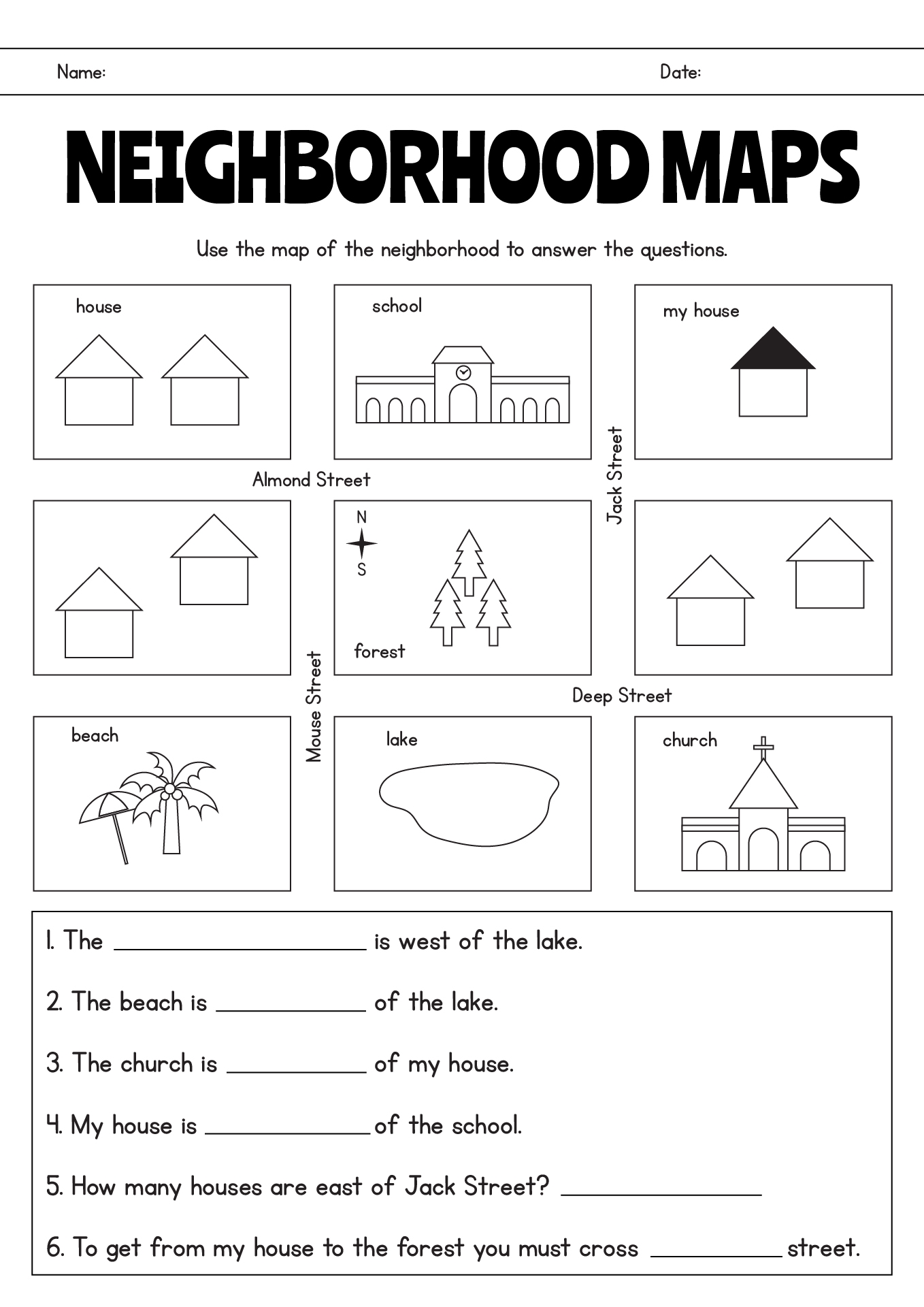 map worksheets for kindergarten map worksheets for kindergarten