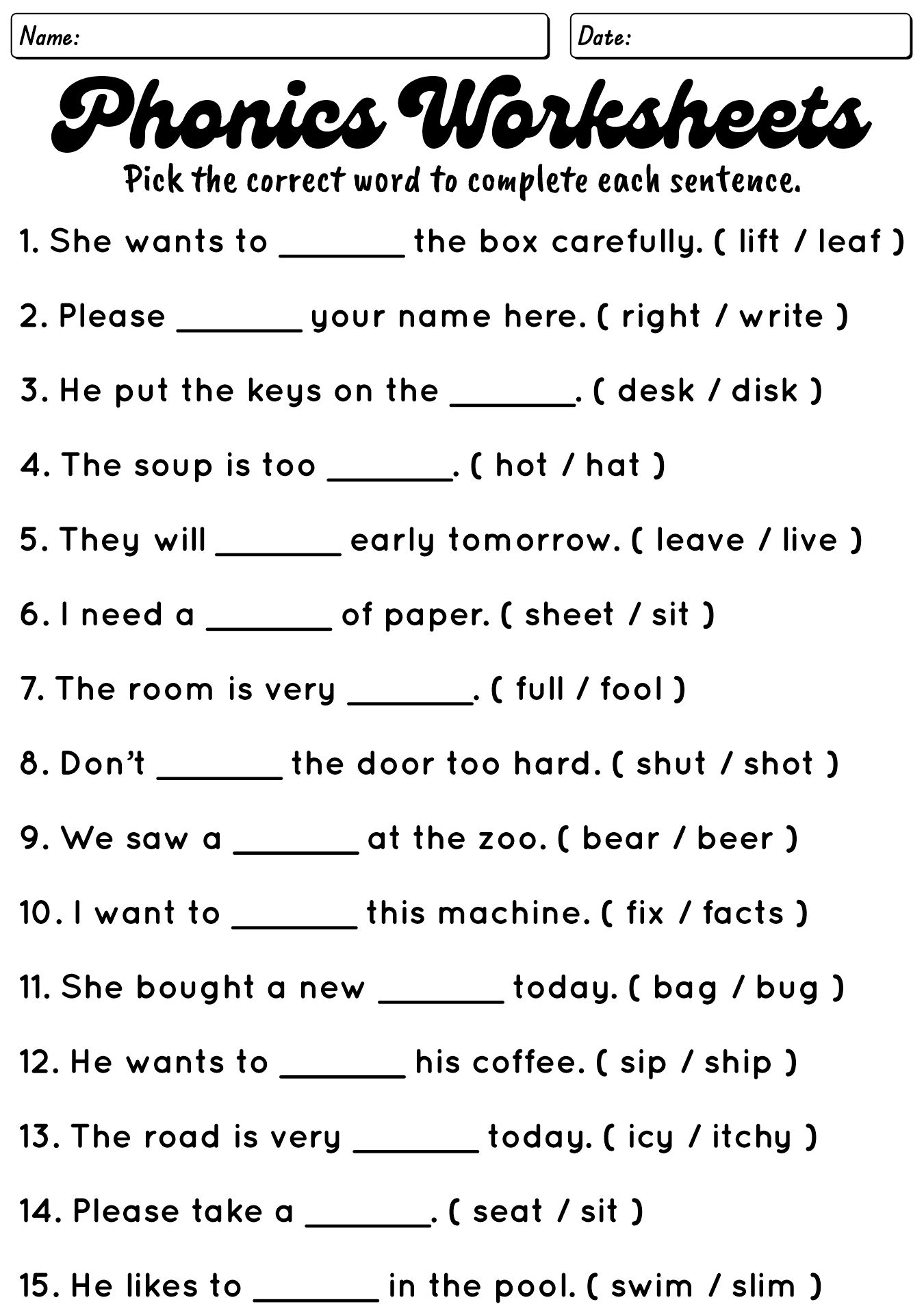 11 Phonics Worksheets For ESL Adults Free PDF At Worksheeto