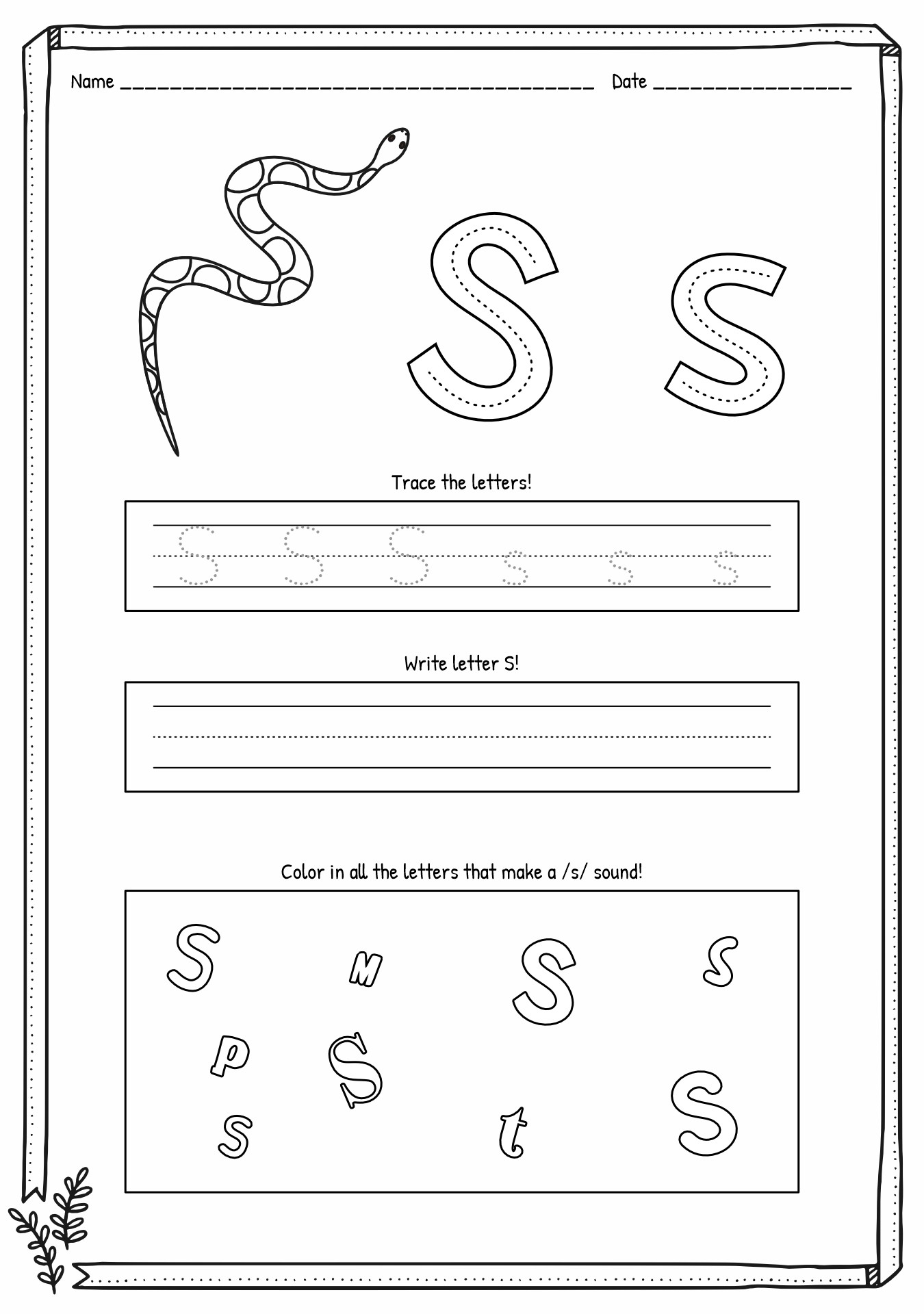 12 Free Jolly Phonics Worksheets Free PDF At Worksheeto