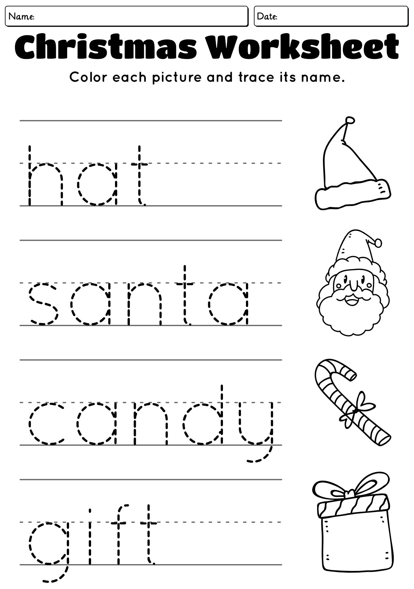 13 Christmas Phonics Worksheets Free PDF At Worksheeto