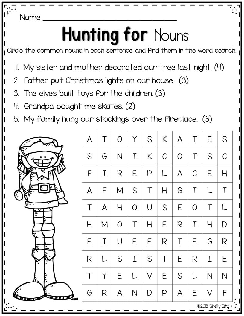 printable christmas worksheets
