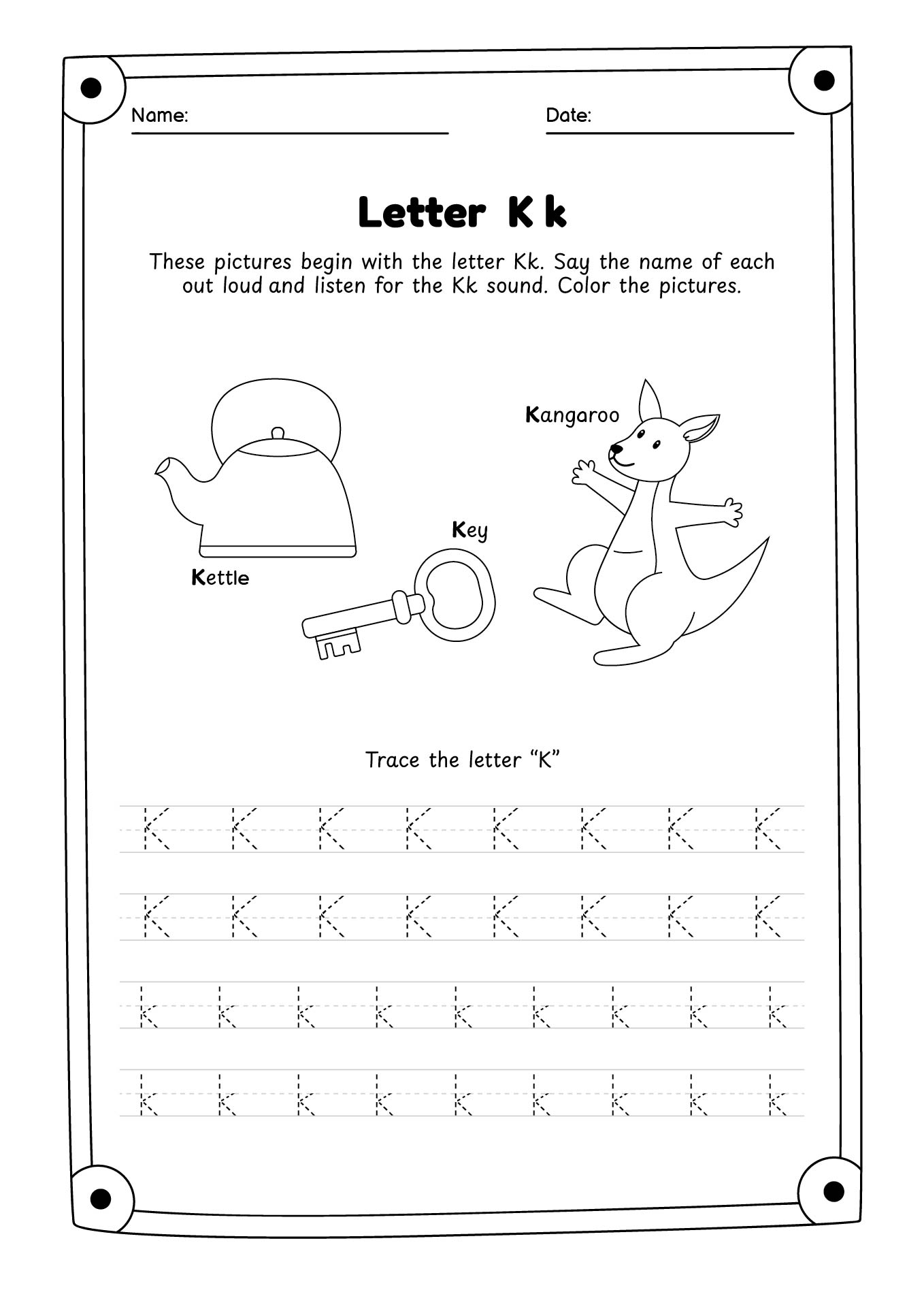 14 Find The Letter K Worksheet Free PDF At Worksheeto