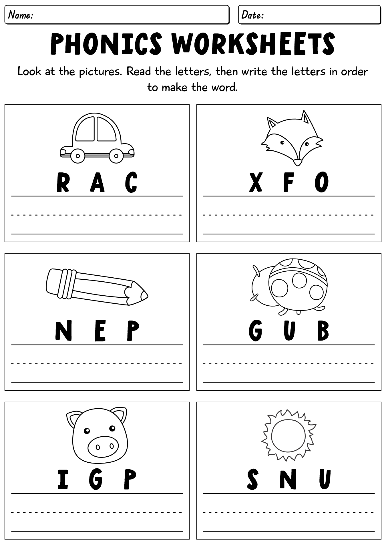 14 Grade First Grade Phonics Worksheet Free PDF At Worksheeto