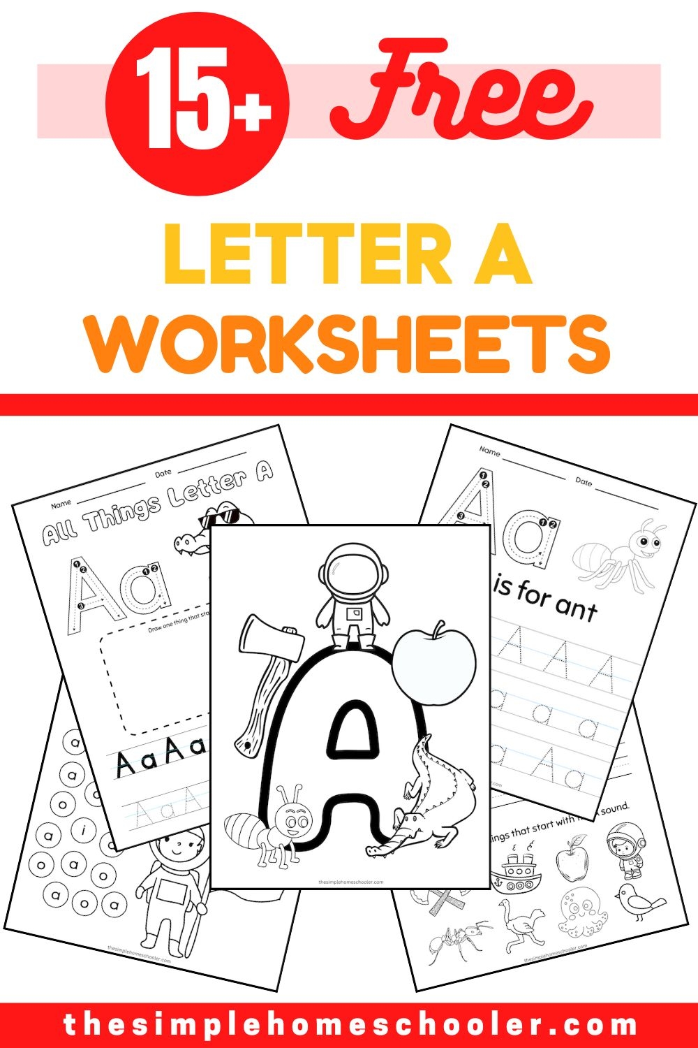 free printable a worksheets for preschoolers