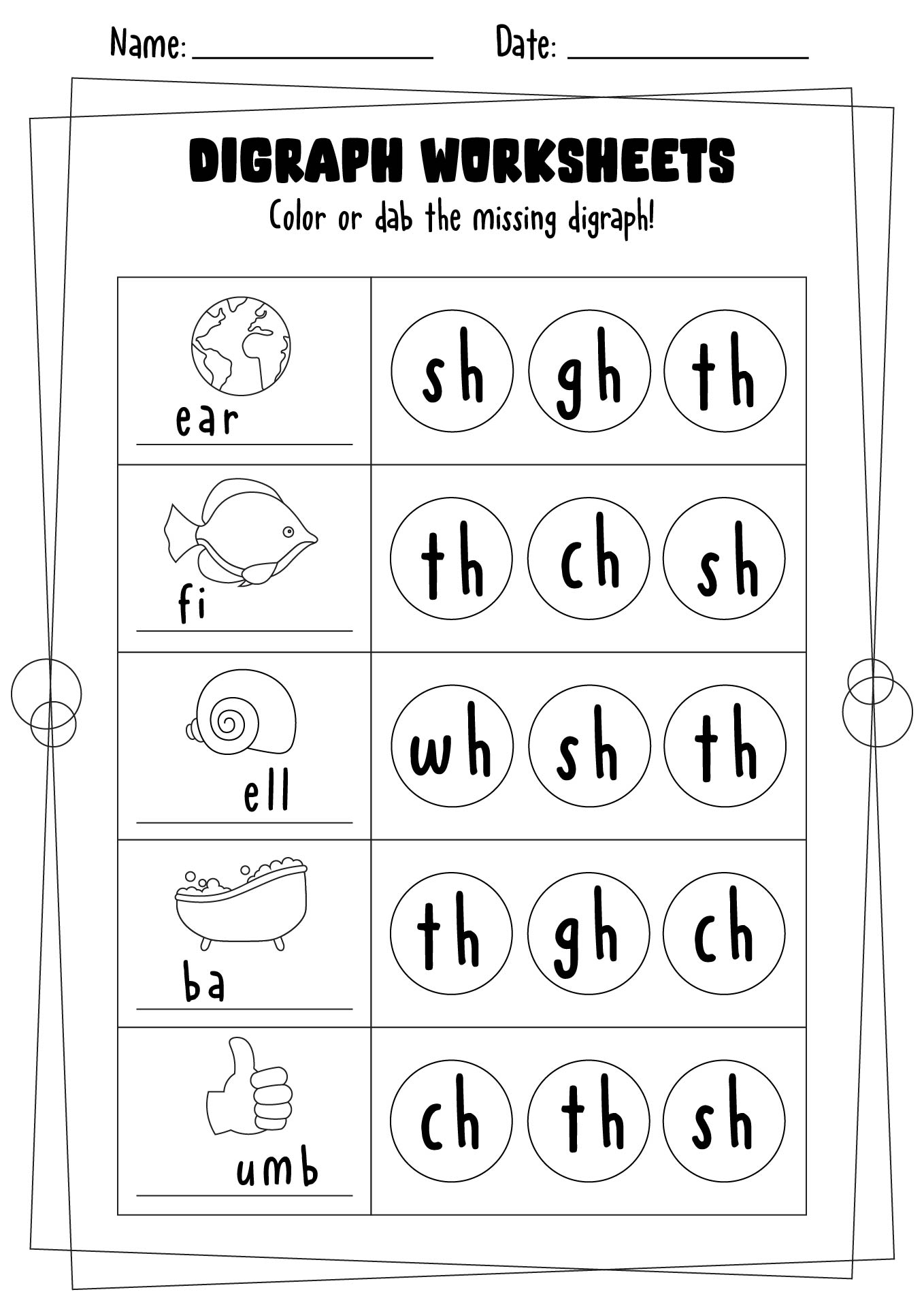 17 SH Blend Worksheets For Kindergarten Free PDF At Worksheeto