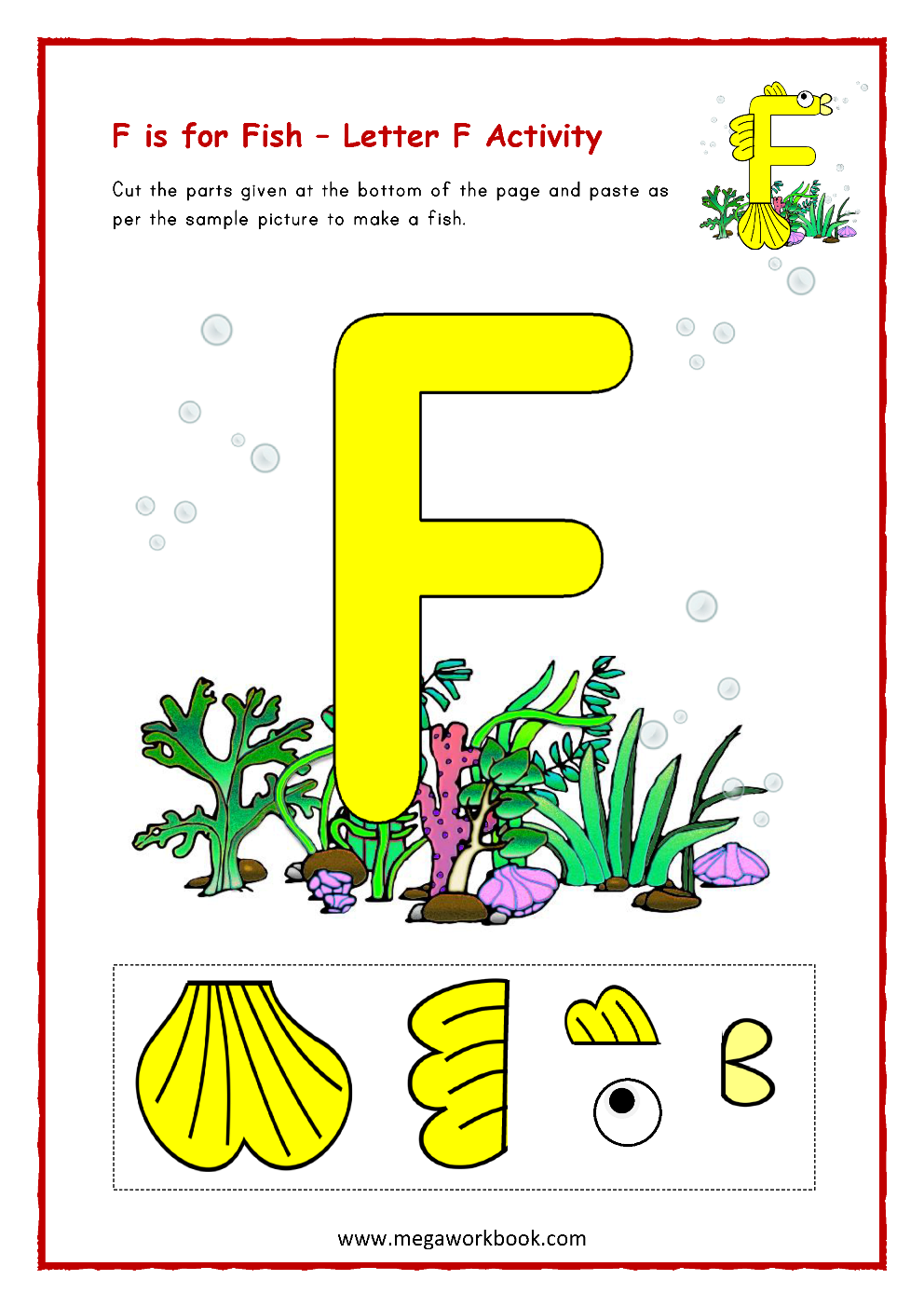 letter f worksheets for preschool
