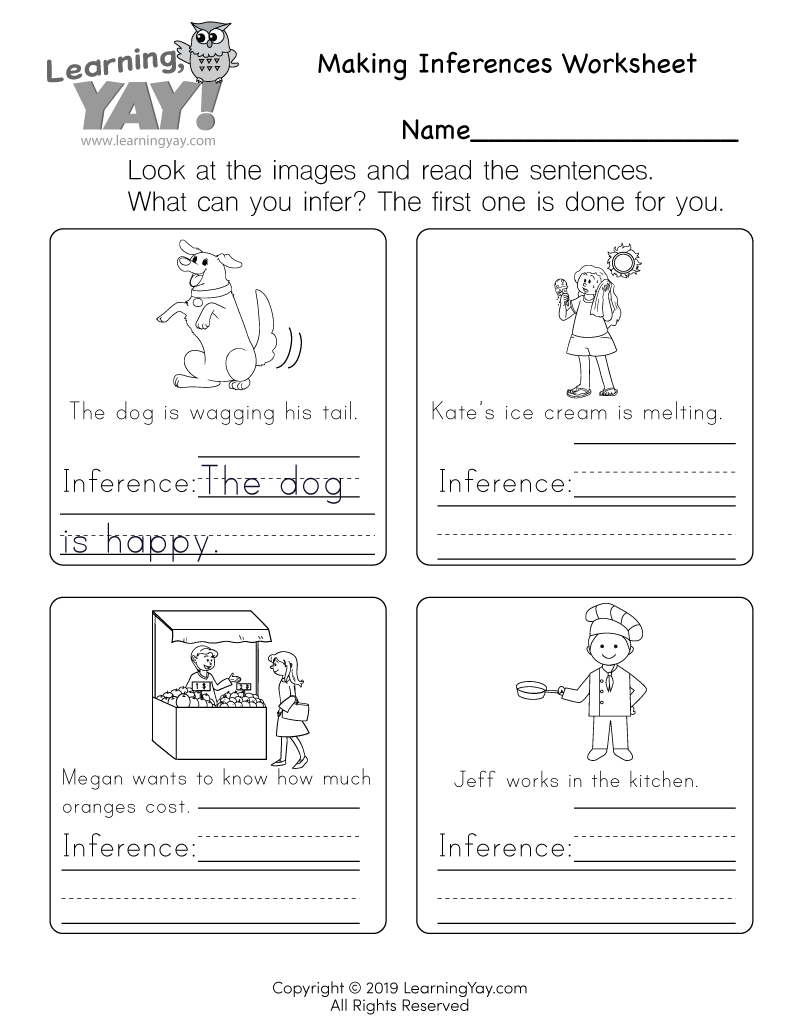 kindergarten worksheets ela
