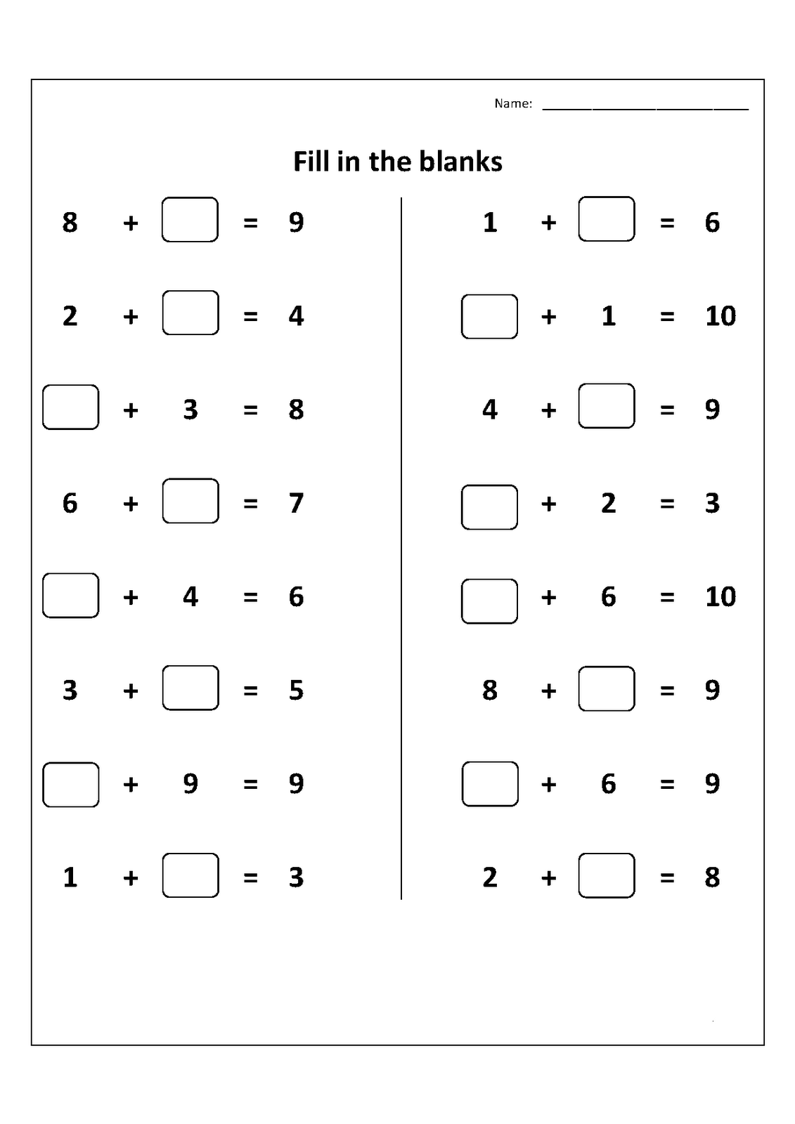1st grade free printable worksheets