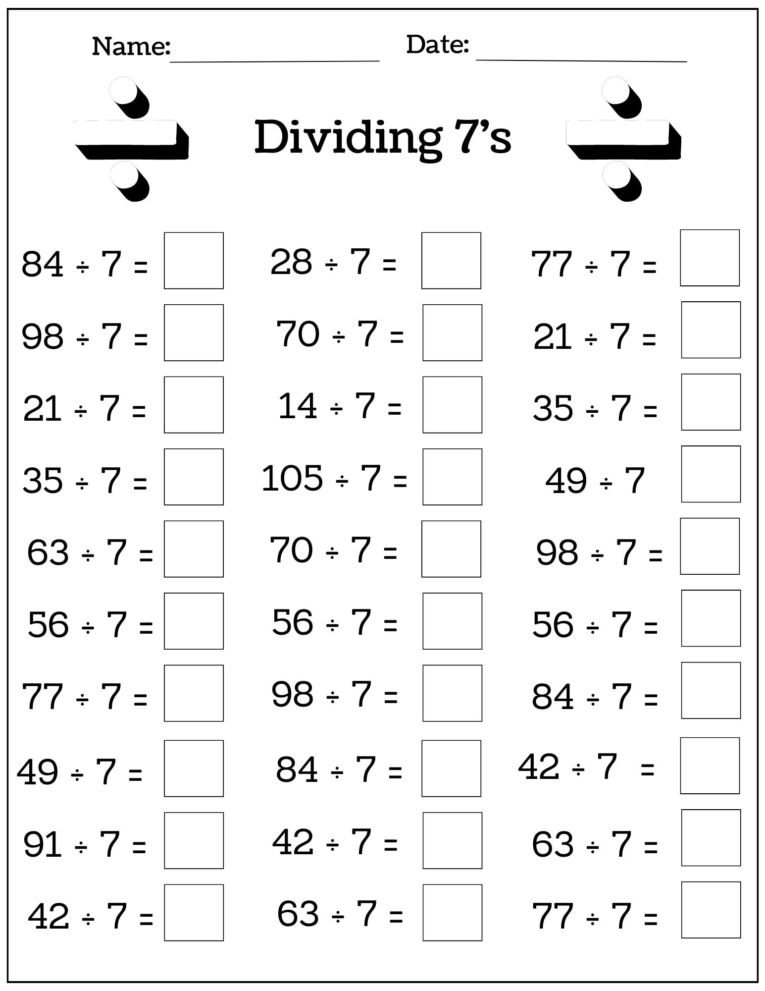 24 Printable Multiplication And Division Worksheets 1 12 Fill In The Blanks With Answer Pages Maths Drills Etsy Israel