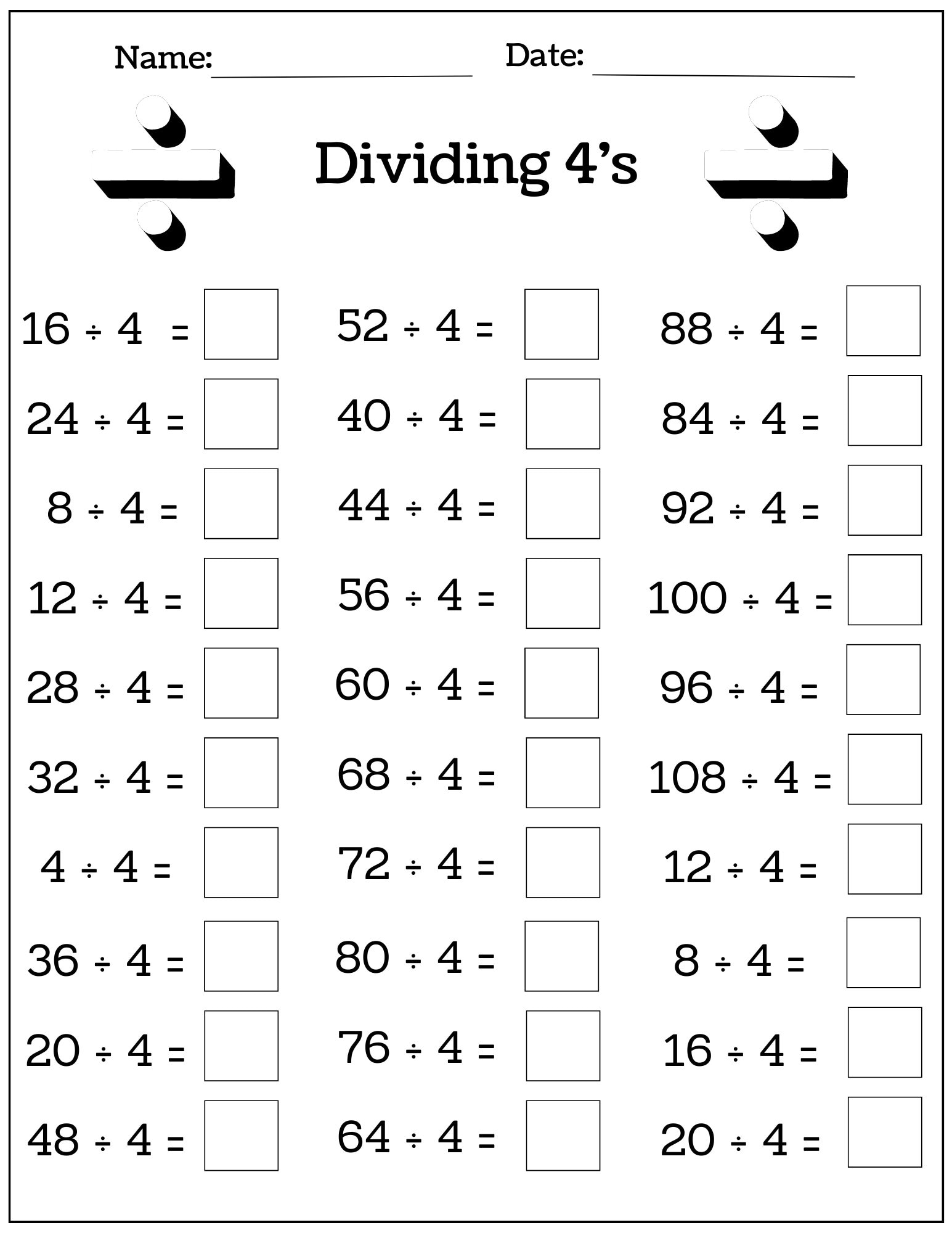24 Printable Multiplication And Division Worksheets 1 12 Fill In The Blanks With Answer Pages Maths Drills Etsy Israel