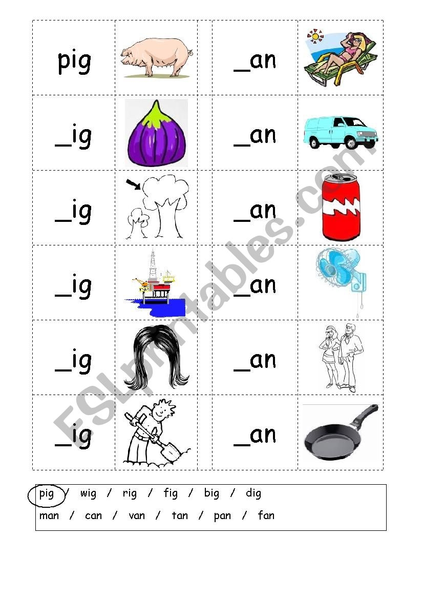 beginner phonics three letter words worksheets
