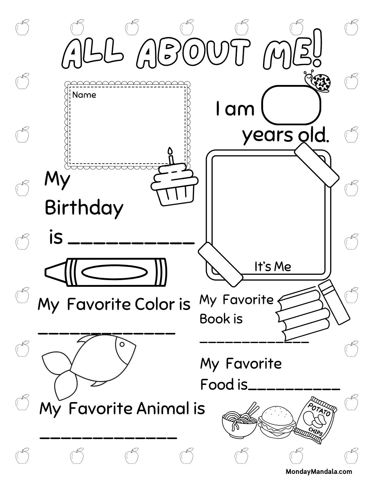 30 All About Me Worksheets Free PDF Printables 
