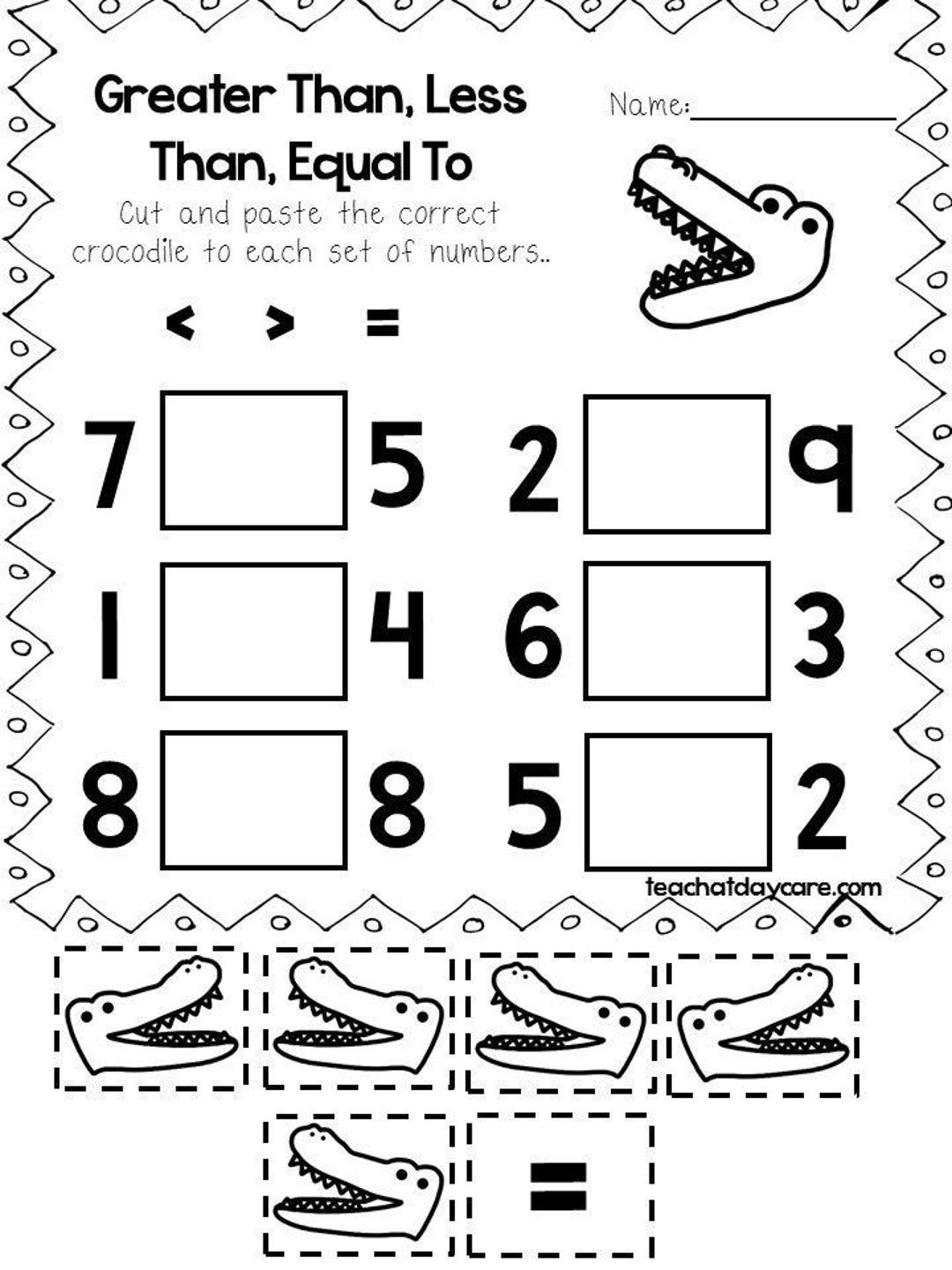 30 Printable Greater Than Less Than Equal To Worksheets Preschool 3rd Grade Math Etsy 30 Printable Greater Than Less Than Equal To Worksheets Preschool 3rd Grade Math Etsy