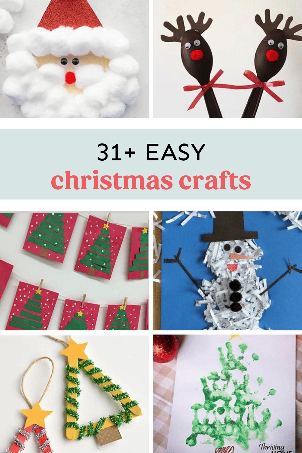 31 Easy Christmas Crafts For Kids Thriving Home 31 Easy Christmas Crafts For Kids Thriving Home