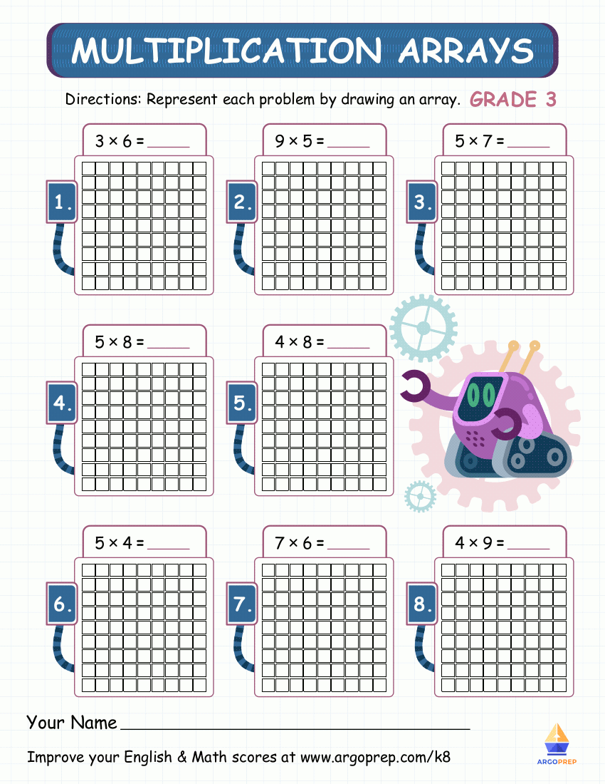3rd Grade Math Arrays Worksheets For Free ArgoPrep 3rd Grade Math Arrays Worksheets For Free ArgoPrep