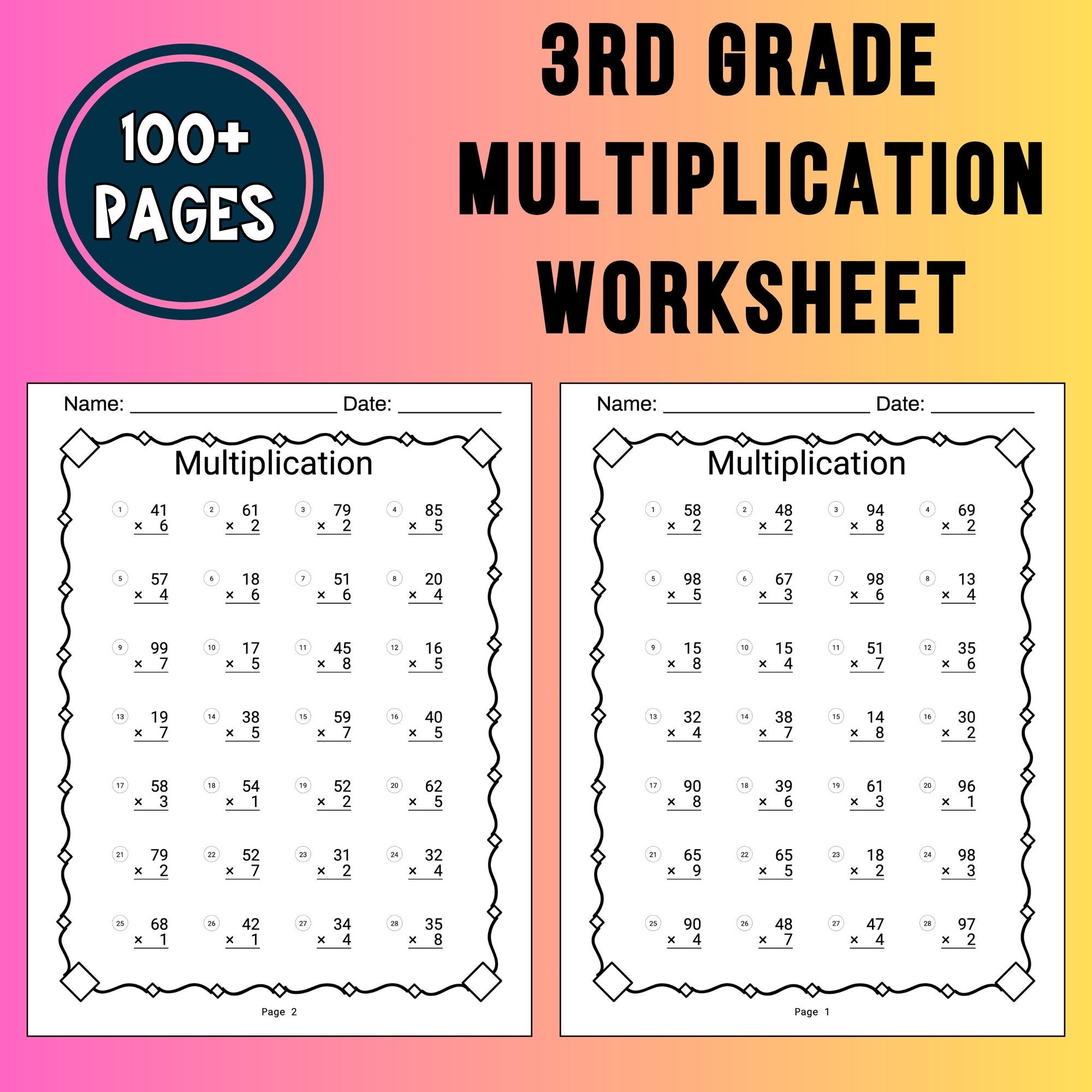 3rd Grade Math Multiplication Worksheet Chart Multiplication Table Homeschool Multiplication Printable Worksheet Third Grade Multiplication Etsy Israel 3rd Grade Math Multiplication Worksheet Chart Multiplication Table Homeschool Multiplication Printable Worksheet Third Grade Multiplication Etsy Israel