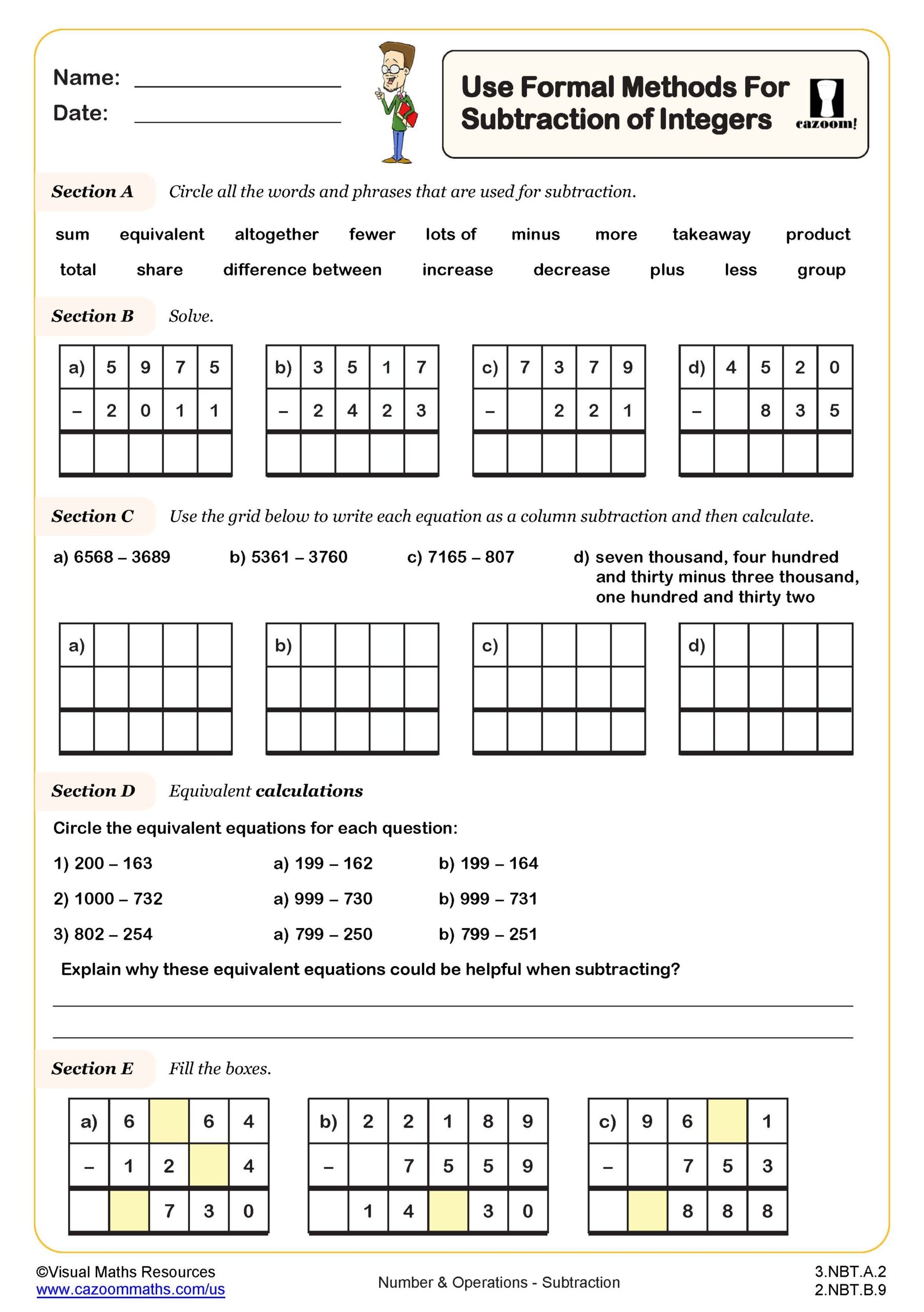 3rd Grade Math Worksheets PDF Printable Math Worksheets Cazoom Math