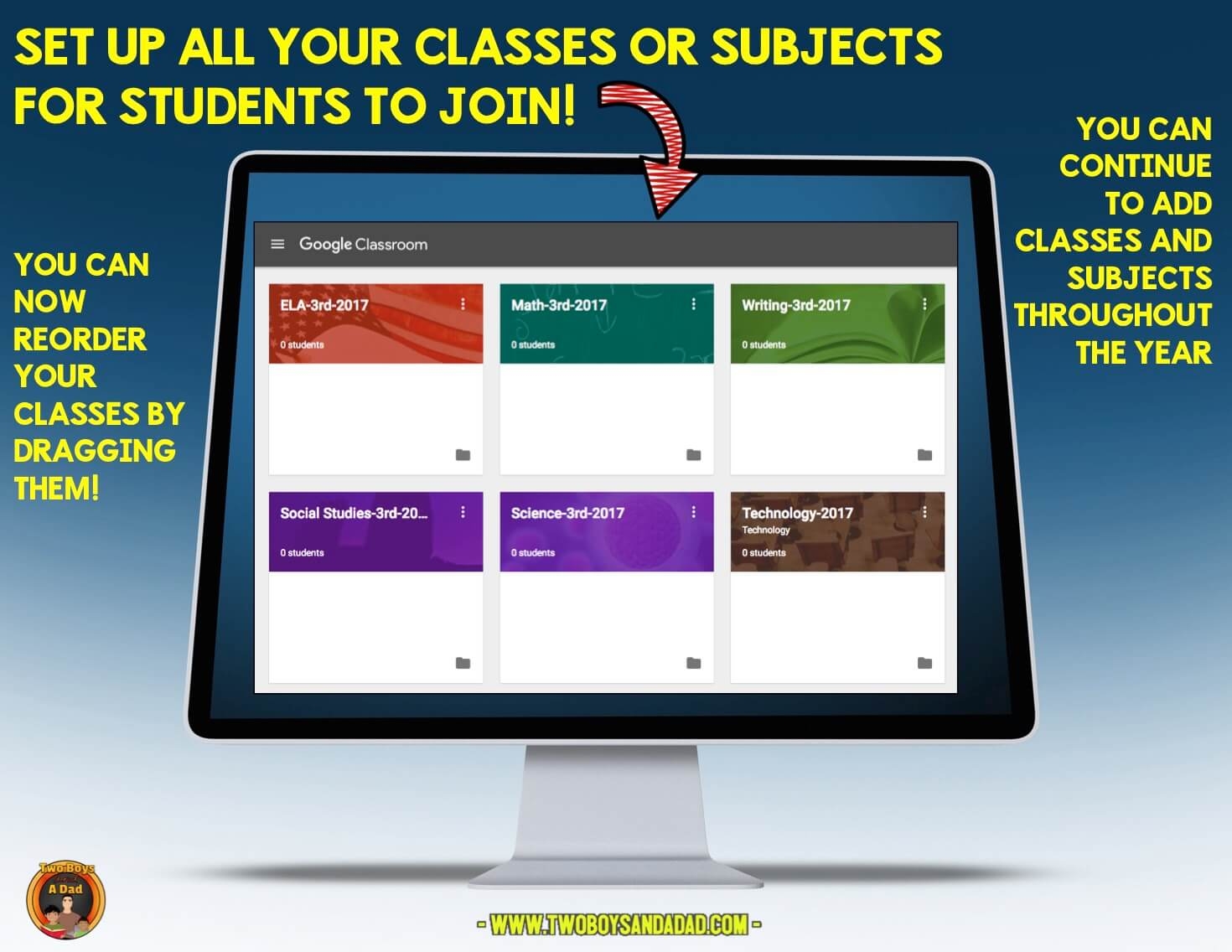 5 Mistakes To Avoid When Setting Up Google Classroom Two Boys And A Dad