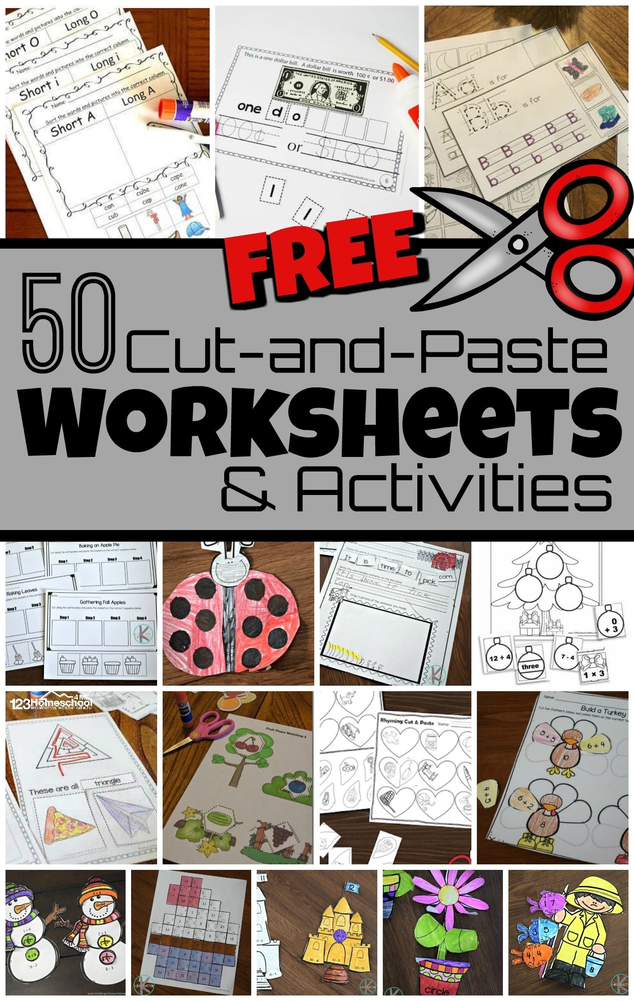 free printable cut and paste worksheets