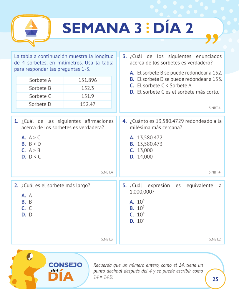 spanish math worksheets