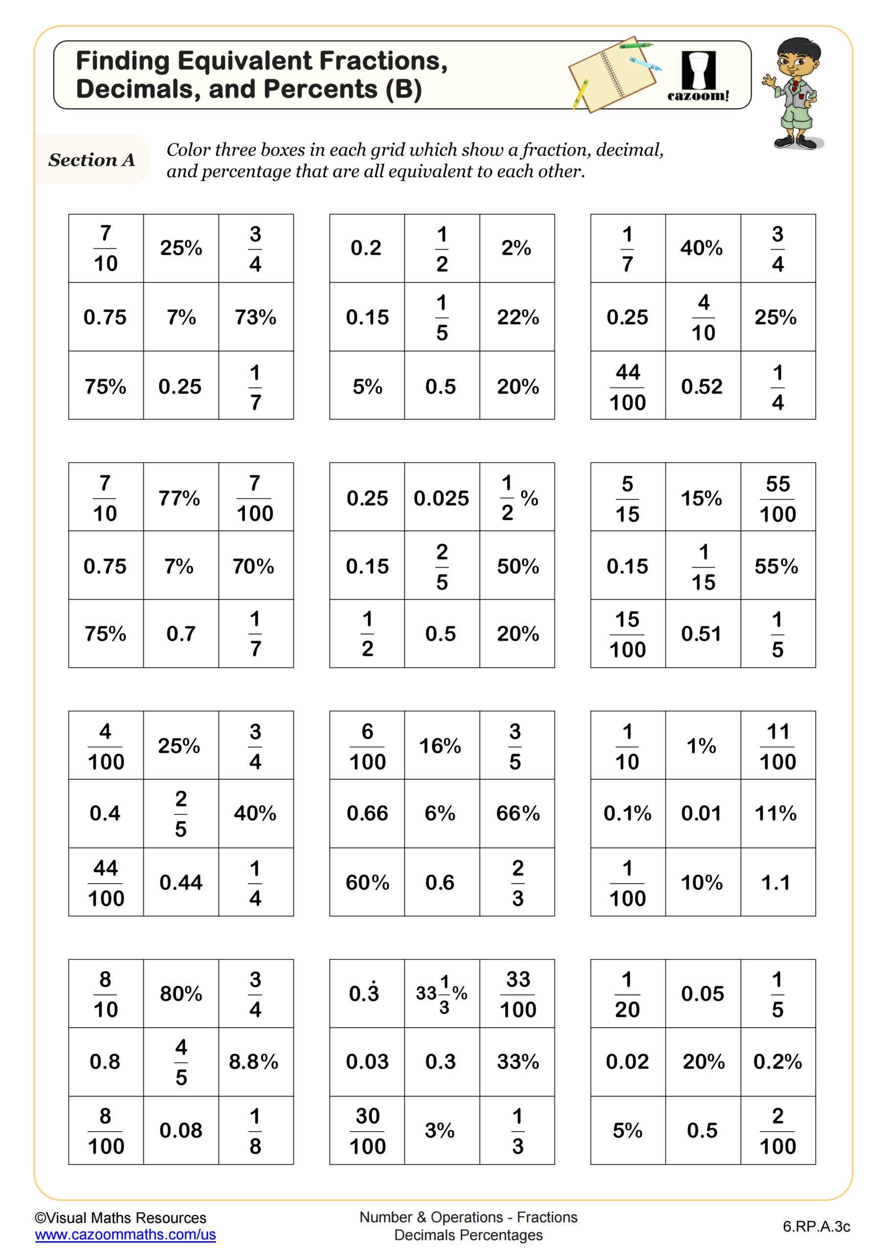 k12 math worksheets 6th grade