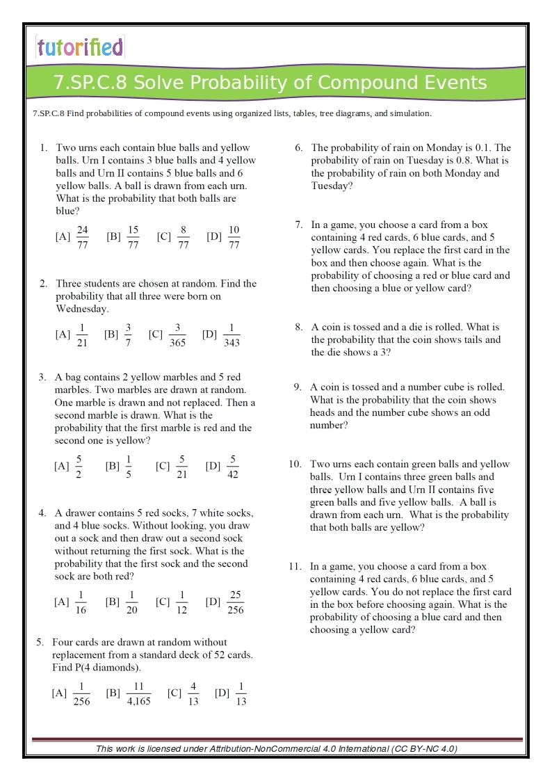 7th Grade Common Core Math Worksheets 7th Grade Common Core Math Worksheets