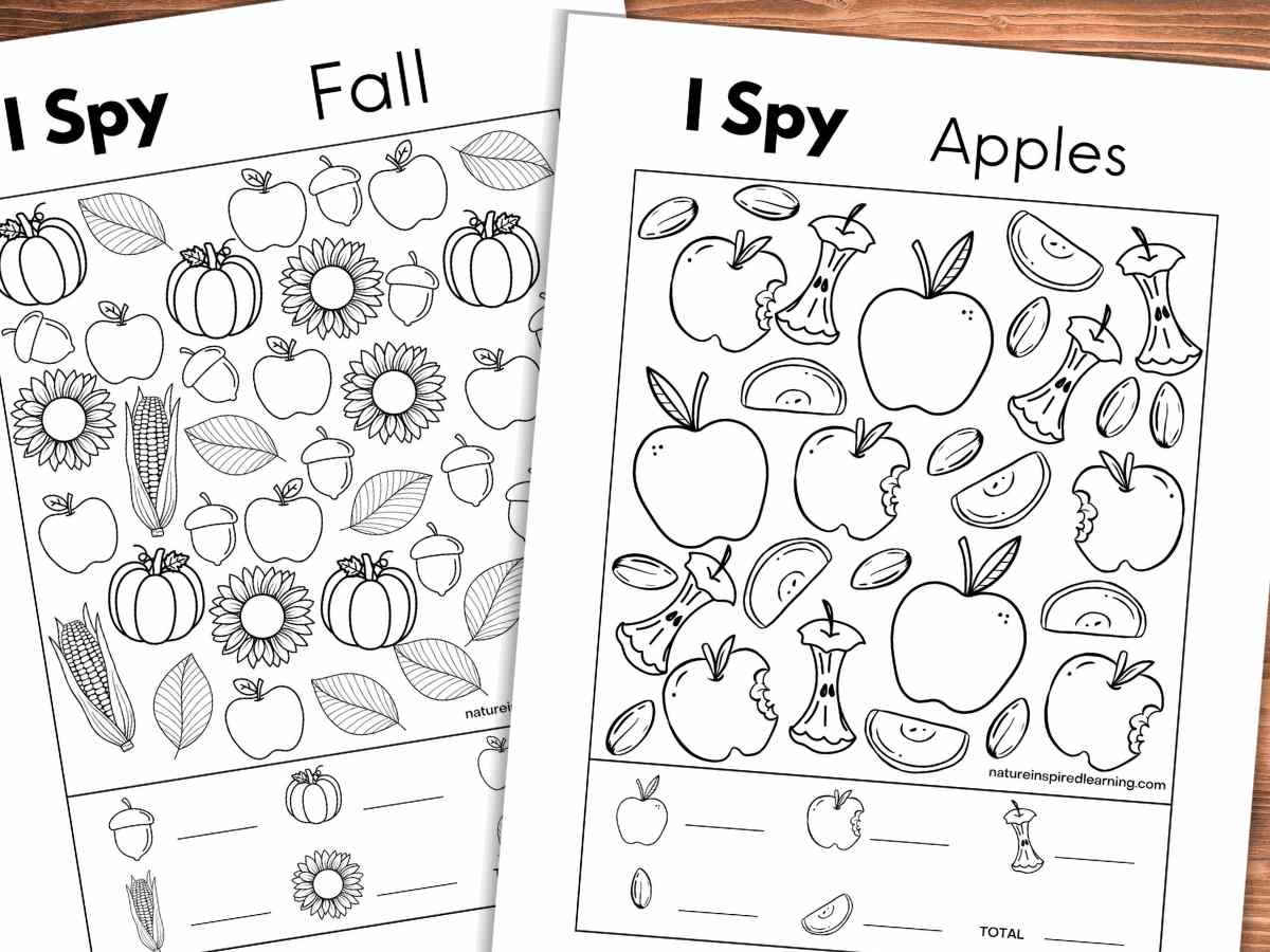 free printable i spy worksheets