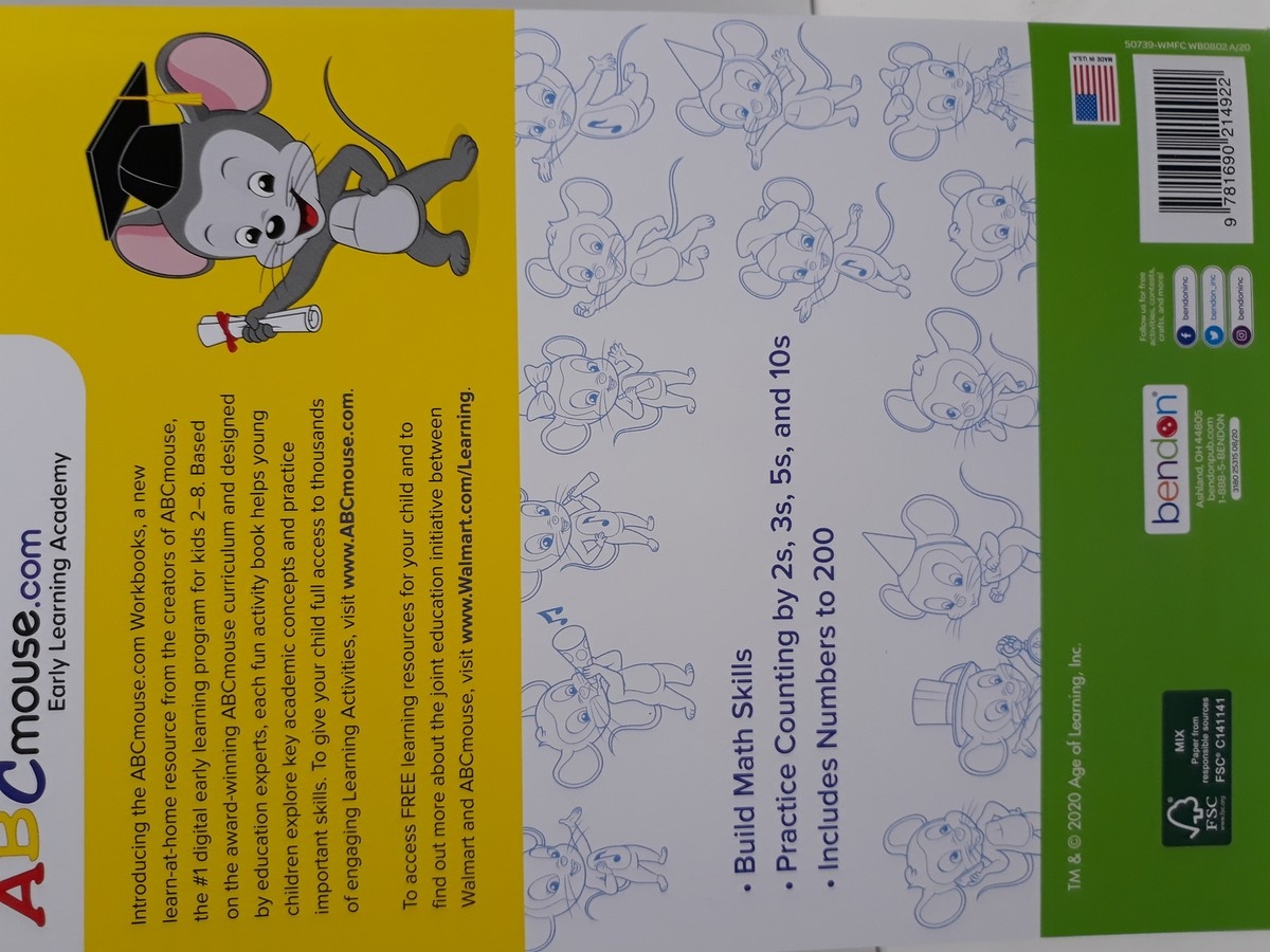 ABC Mouse Workbook Math More Numbers Ship Counting EBay