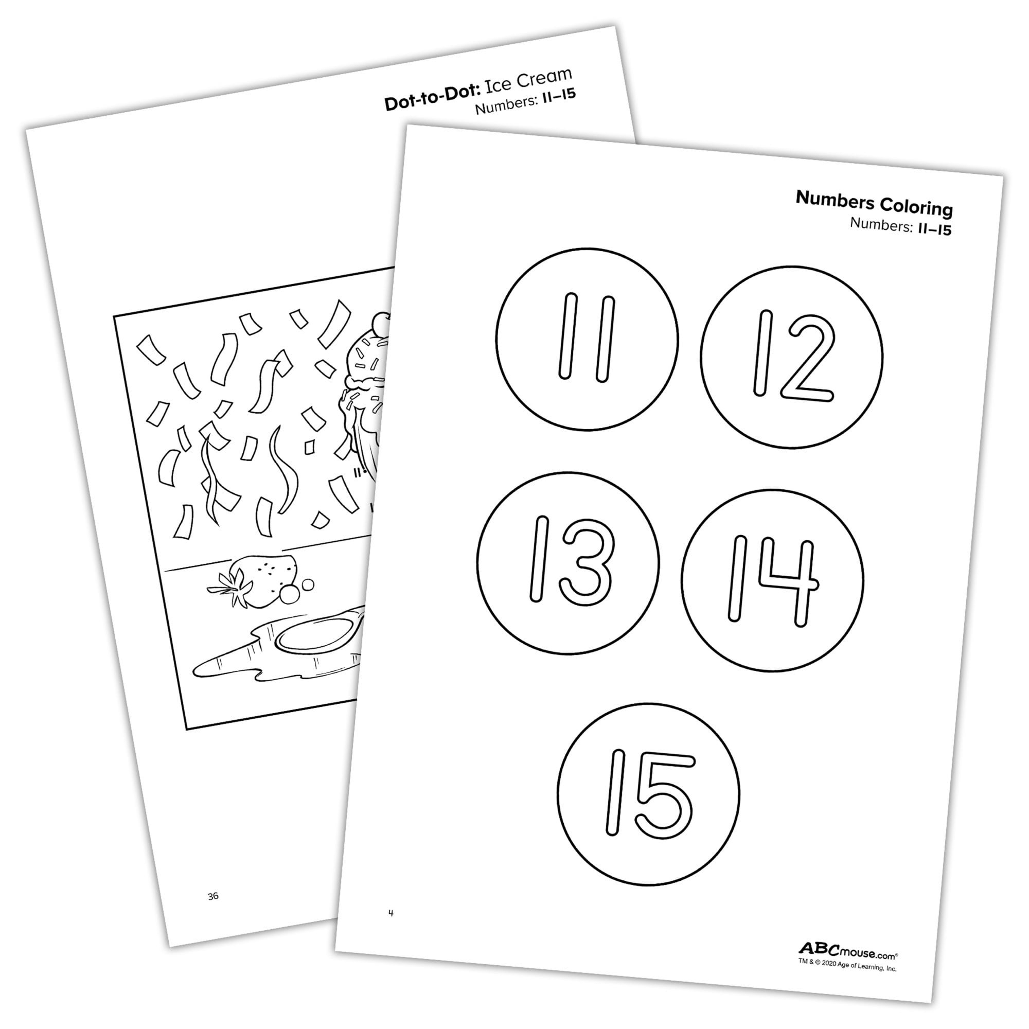 ABCmouse Math And Numbers 80 Page Workbook With Stickers By Bendon Publishing Walmart