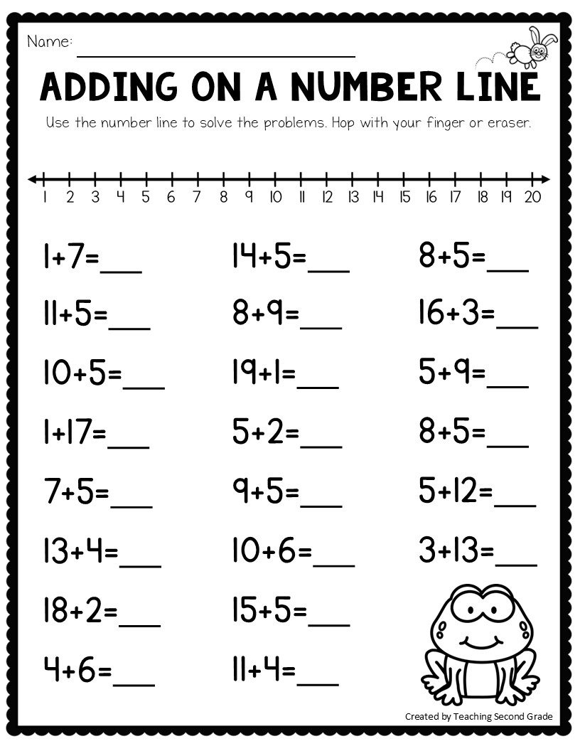 free printable first grade math worksheets