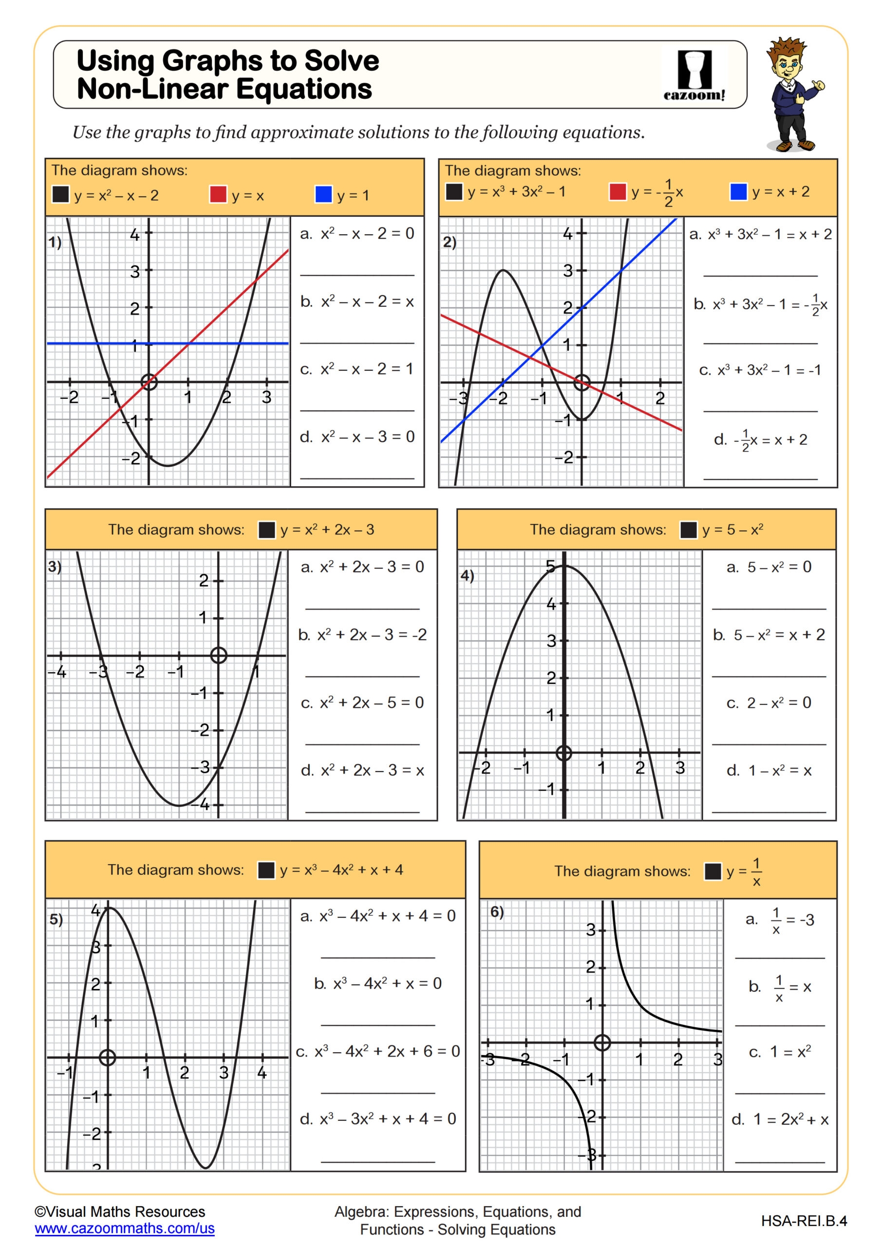 free printable worksheets for algebra