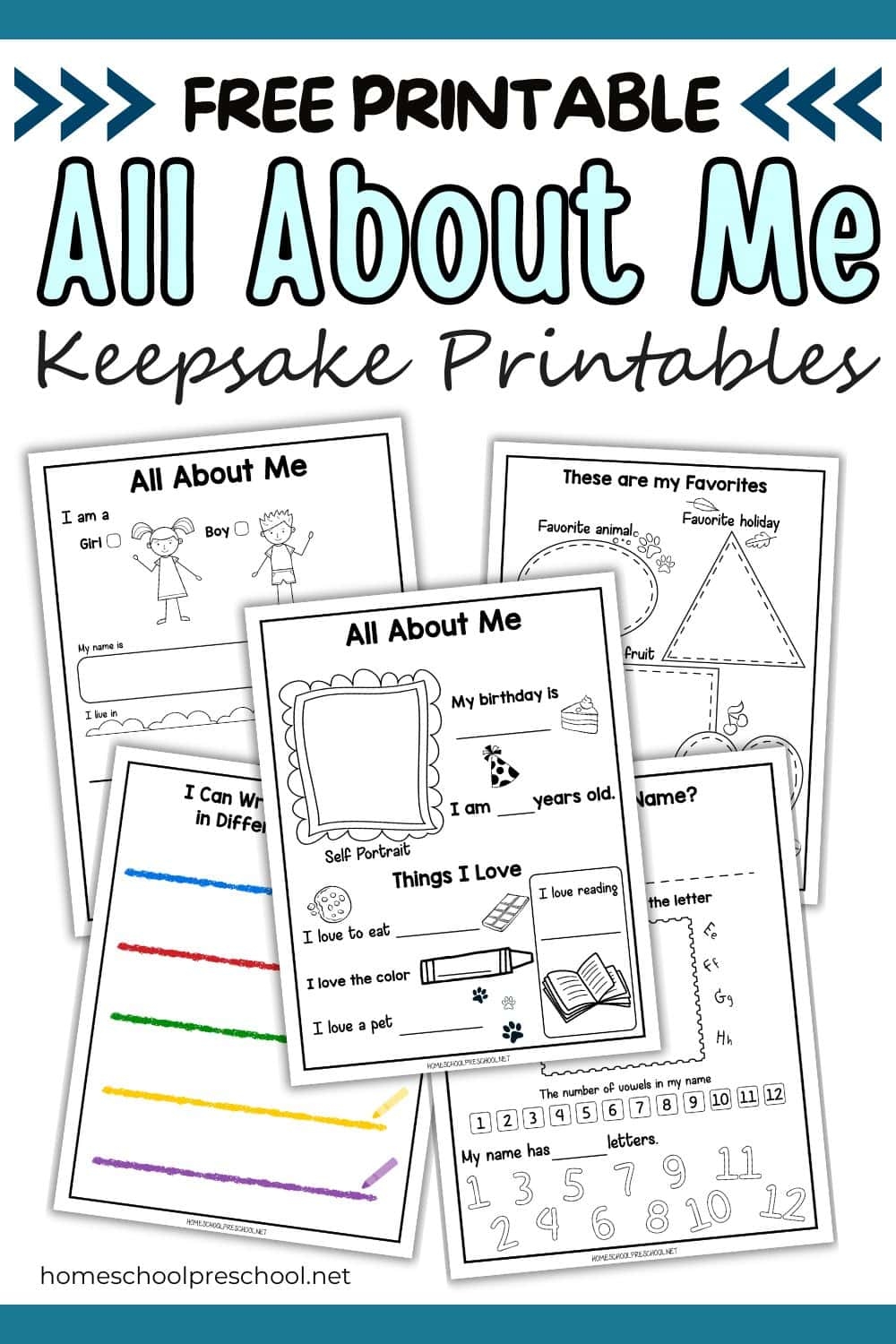 All About Me Preschool Worksheets Learn And Explore