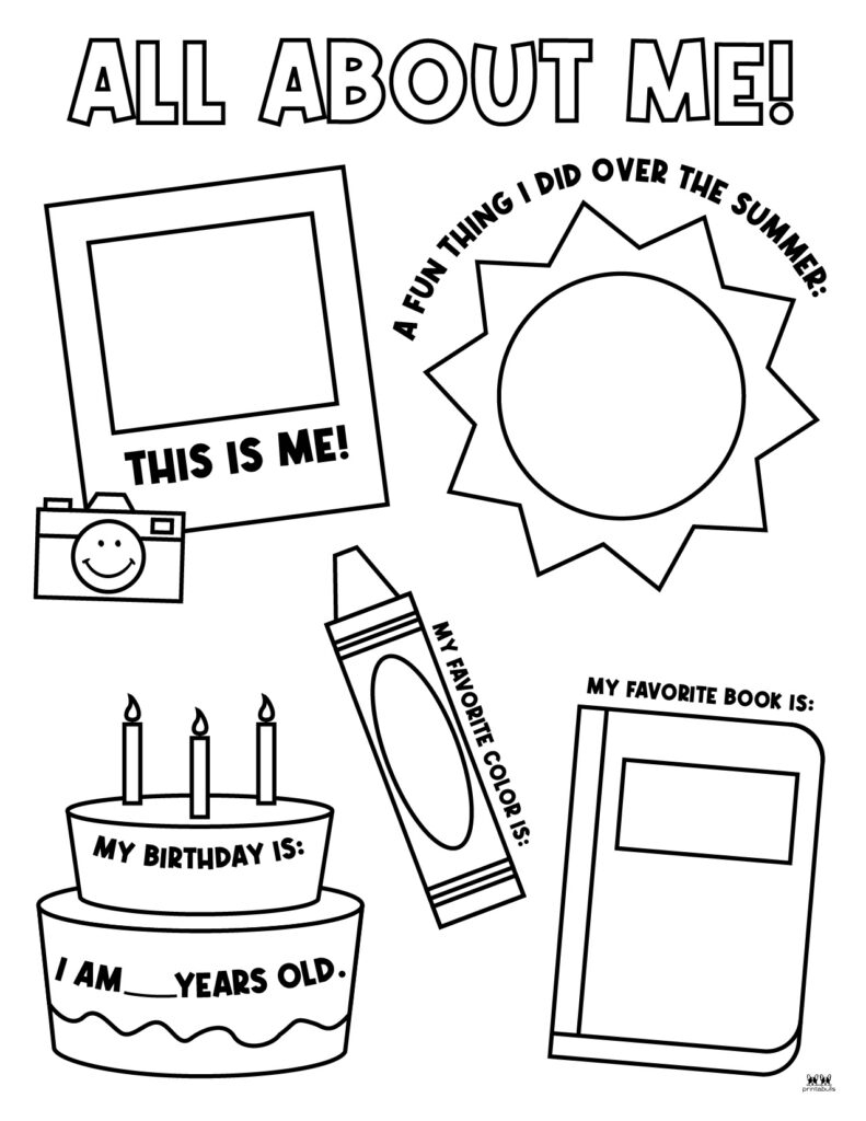 All About Me Printable Worksheets 50 FREE Printables Printabulls All About Me Printable Worksheets 50 FREE Printables Printabulls