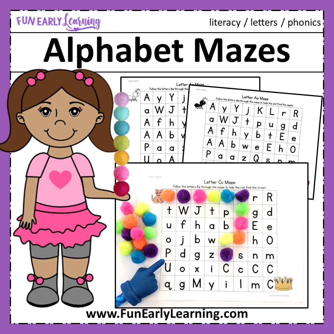 kindergarten maze worksheets