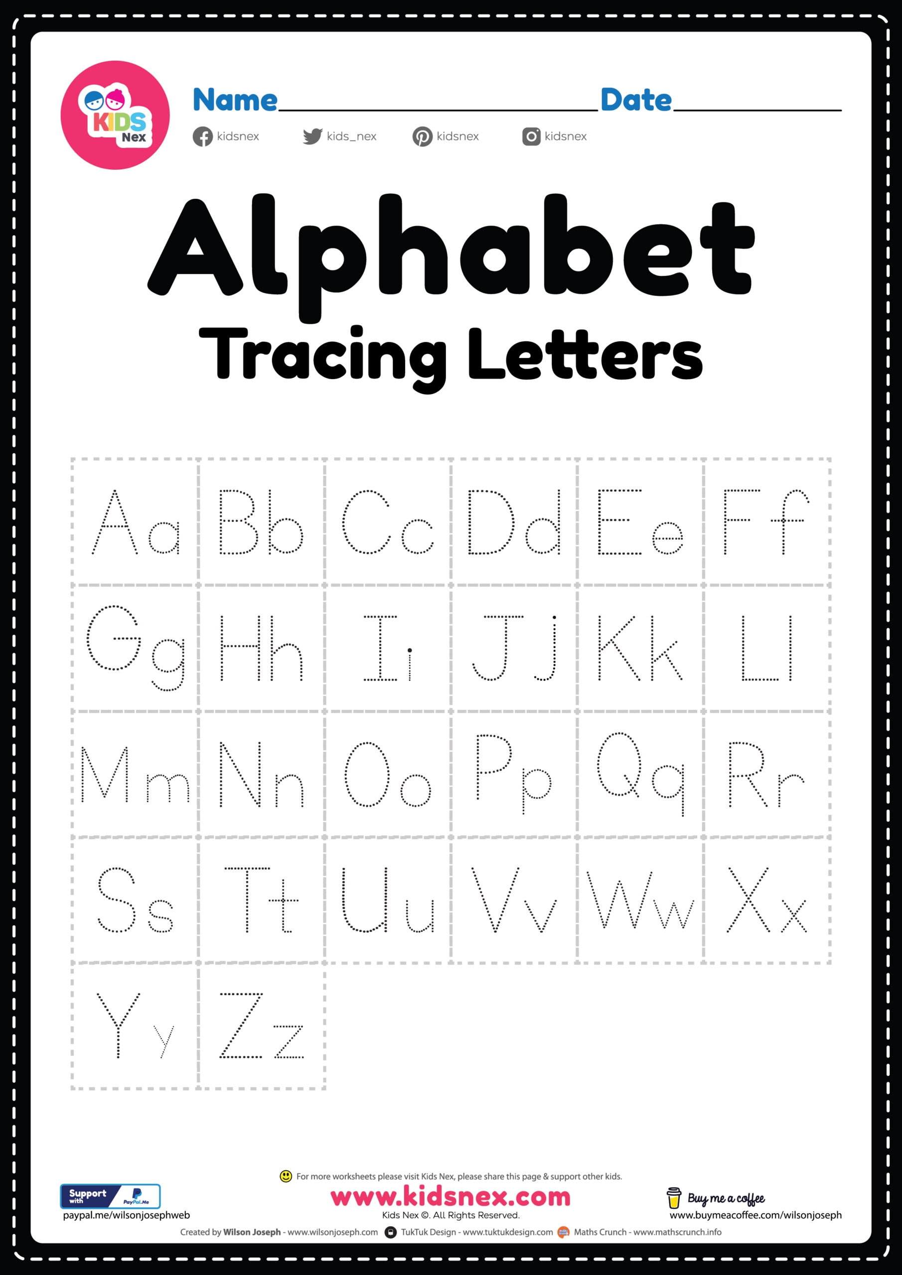 free printable abc tracing worksheets