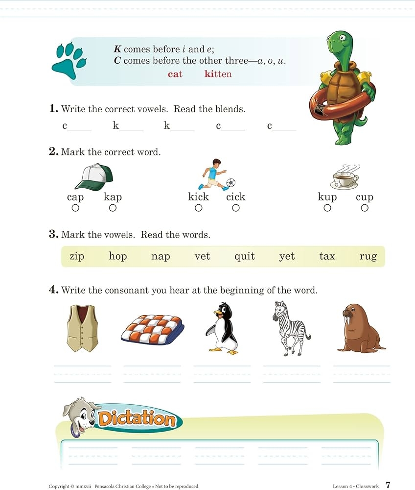 Amazon Phonics And Language 2 Abeka 2nd Grade 2 Phonics Grammar Sentence Structure And Language Development Student Work Text Abeka Books