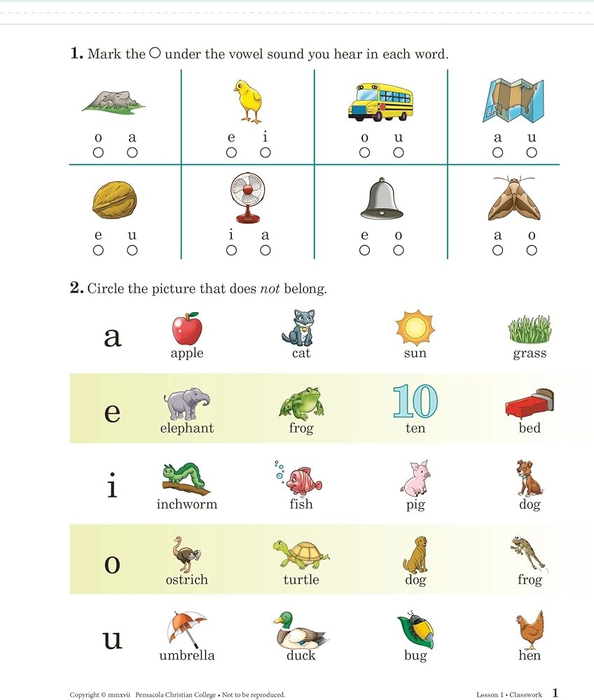 Amazon Phonics And Language 2 Abeka 2nd Grade 2 Phonics Grammar Sentence Structure And Language Development Student Work Text Abeka Books