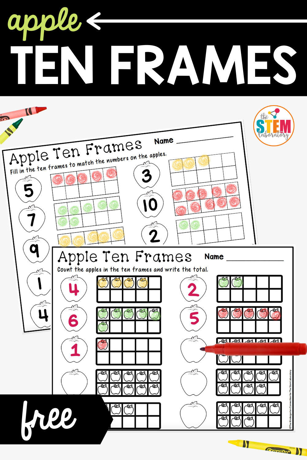 10 frame worksheets kindergarten