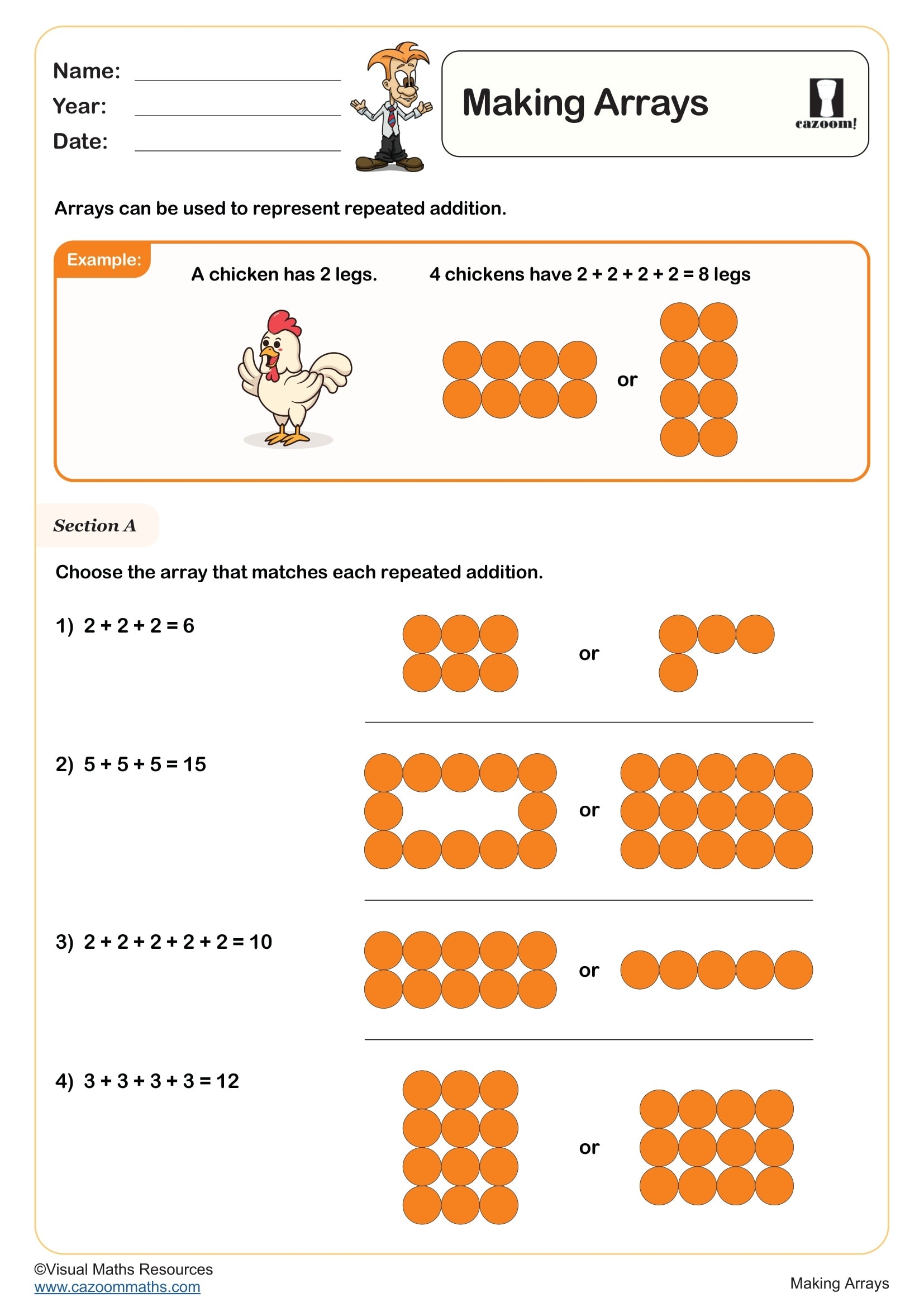 Array Worksheets Printable PDF Maths Worksheets Array Worksheets Printable PDF Maths Worksheets