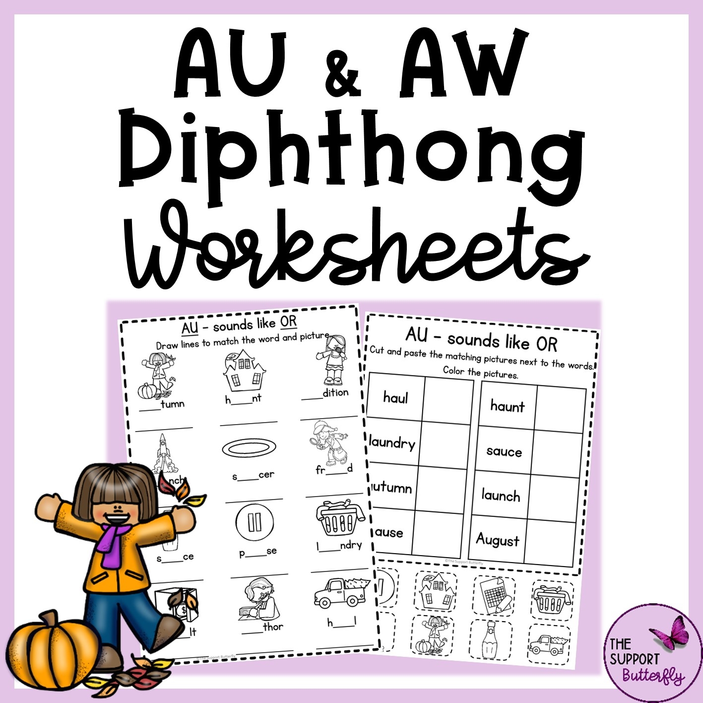 AU And AW Diphthong Worksheets Made By Teachers