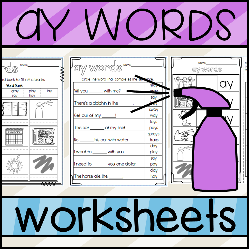 ay phonics worksheet
