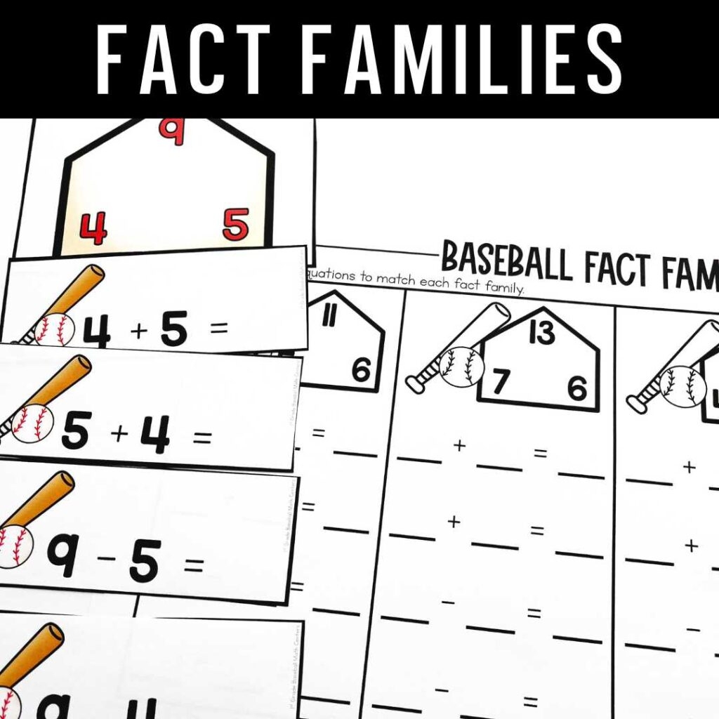 Baseball Math Centers The Teacher Bag Baseball Math Centers The Teacher Bag
