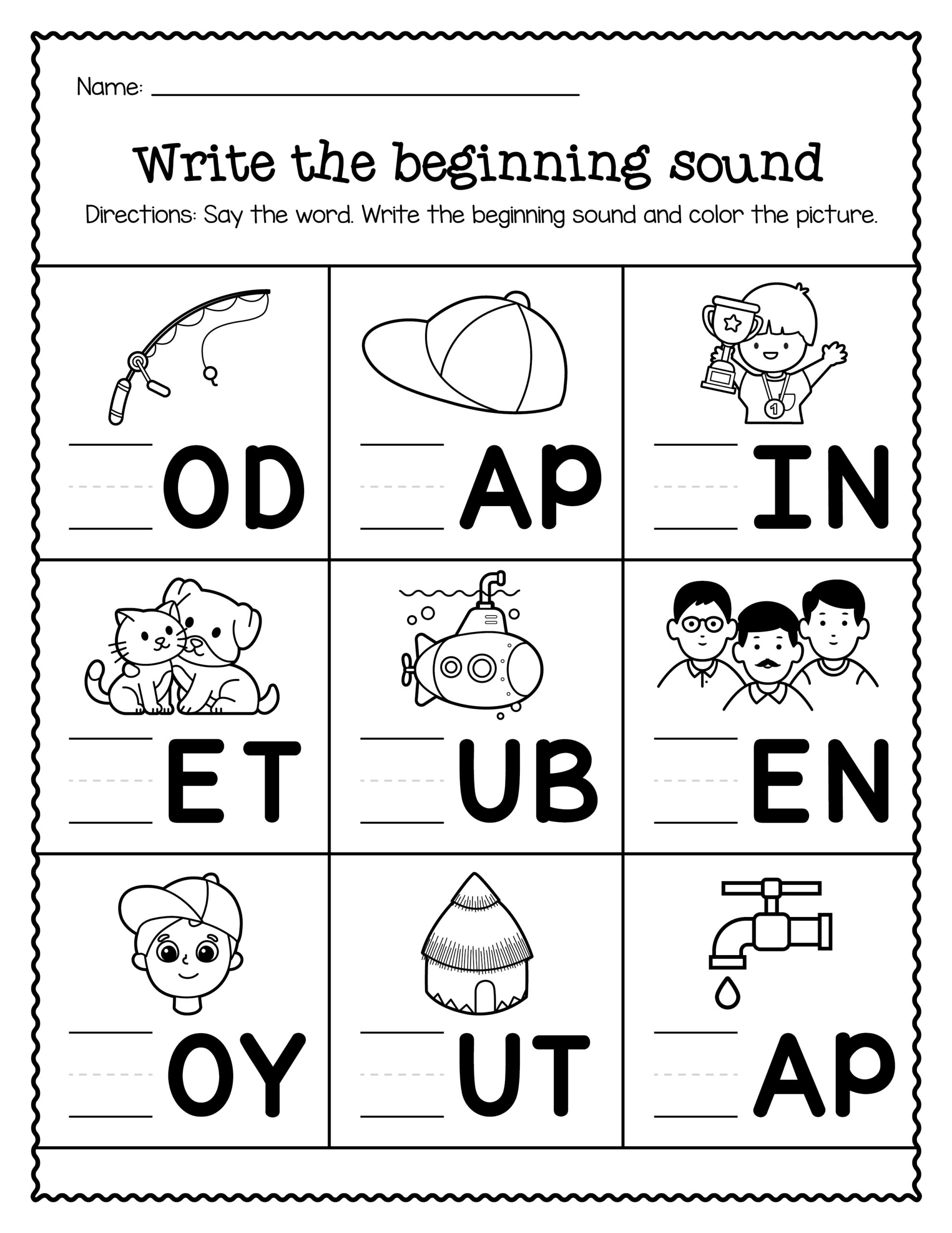 Beginning Sound Worksheets Made By Teachers Beginning Sound Worksheets Made By Teachers